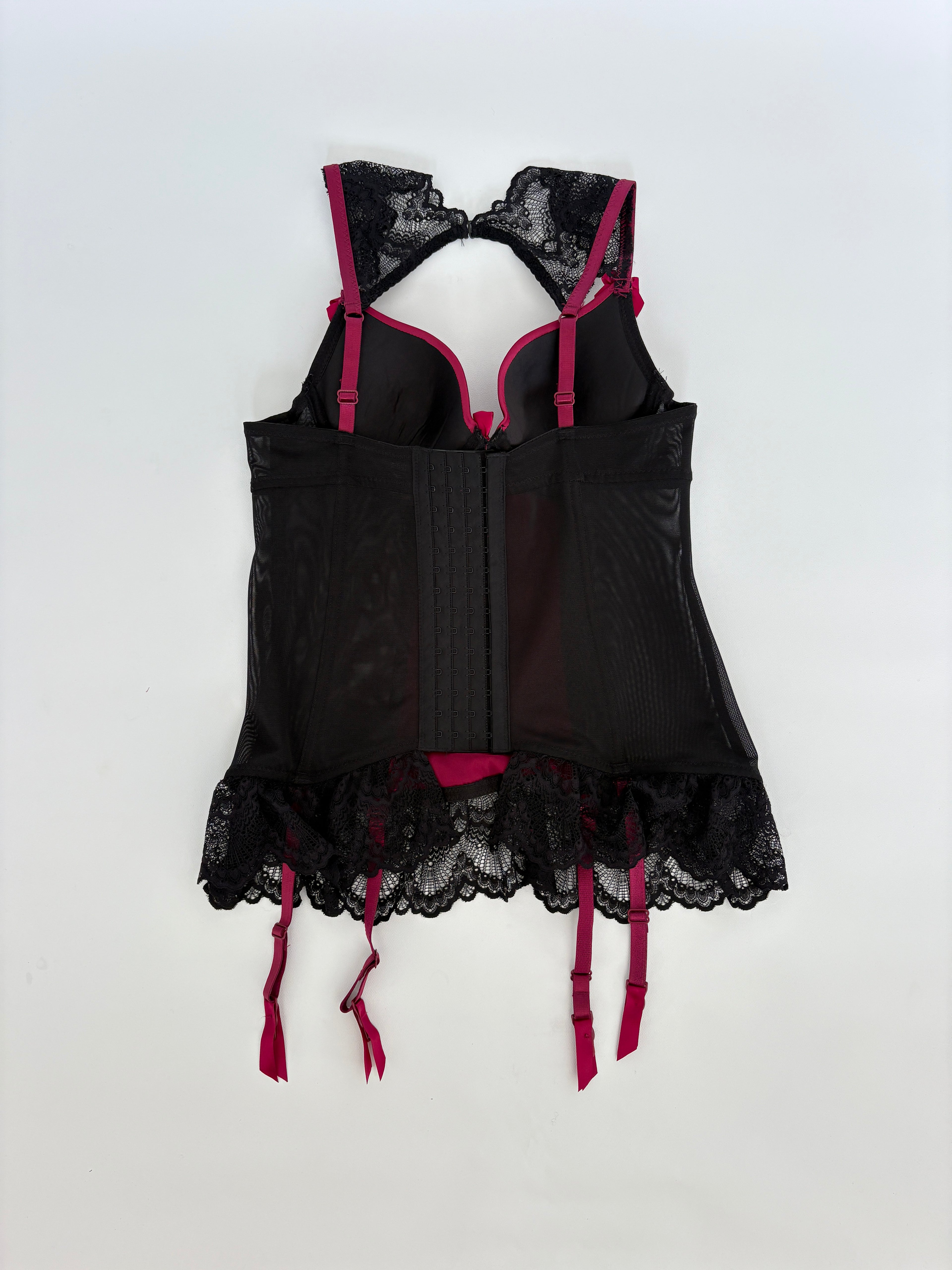 667 / Red & Black Bustier