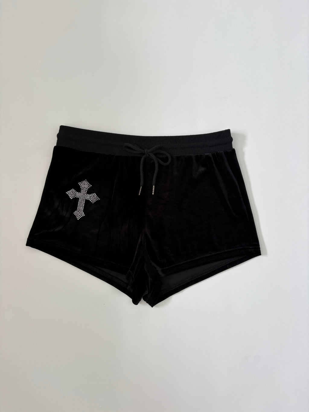 726 / Velvet Shorts w/ Cross
