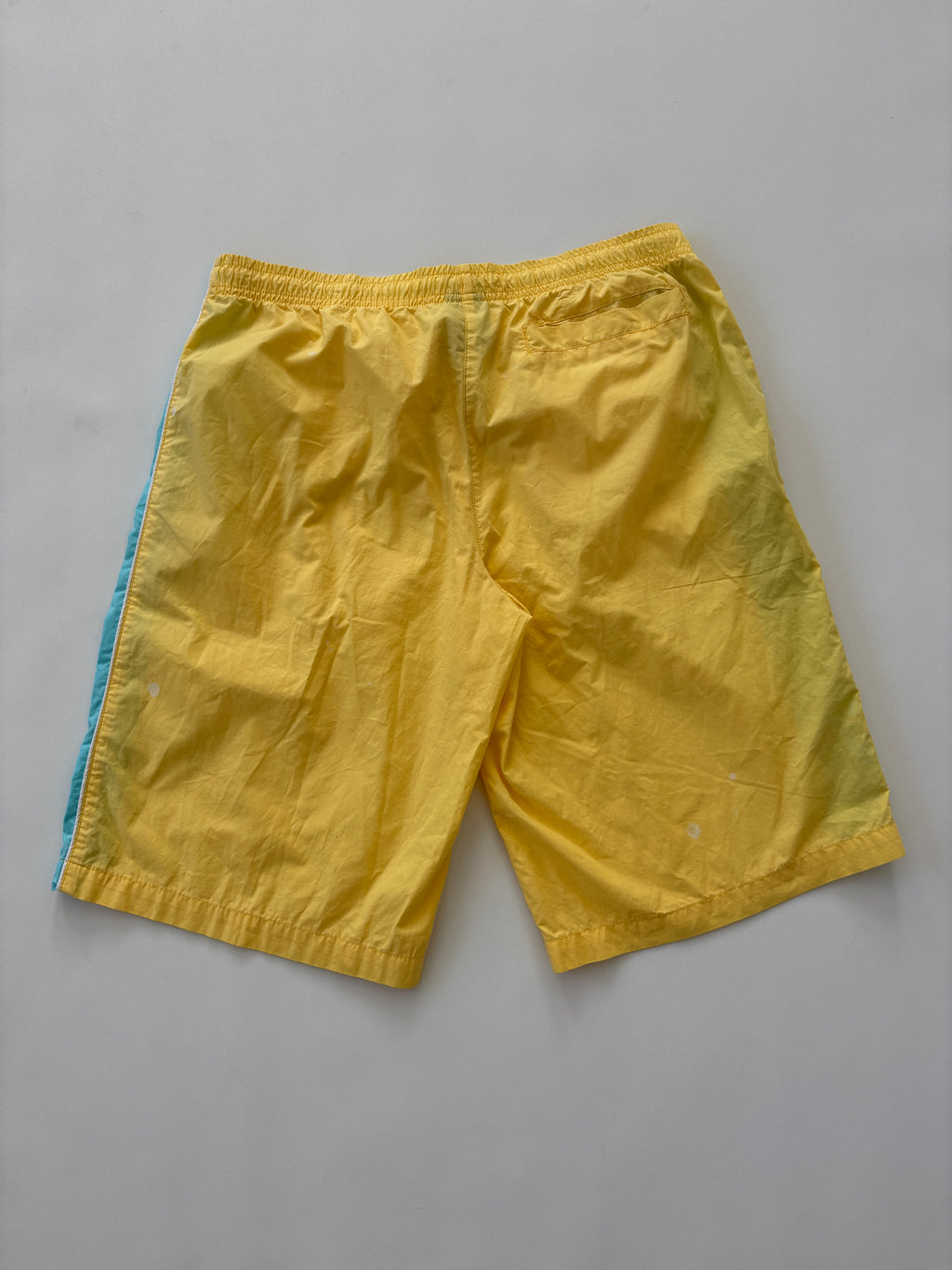 801 / Adidas Yellow & Blue Baggy Shorts