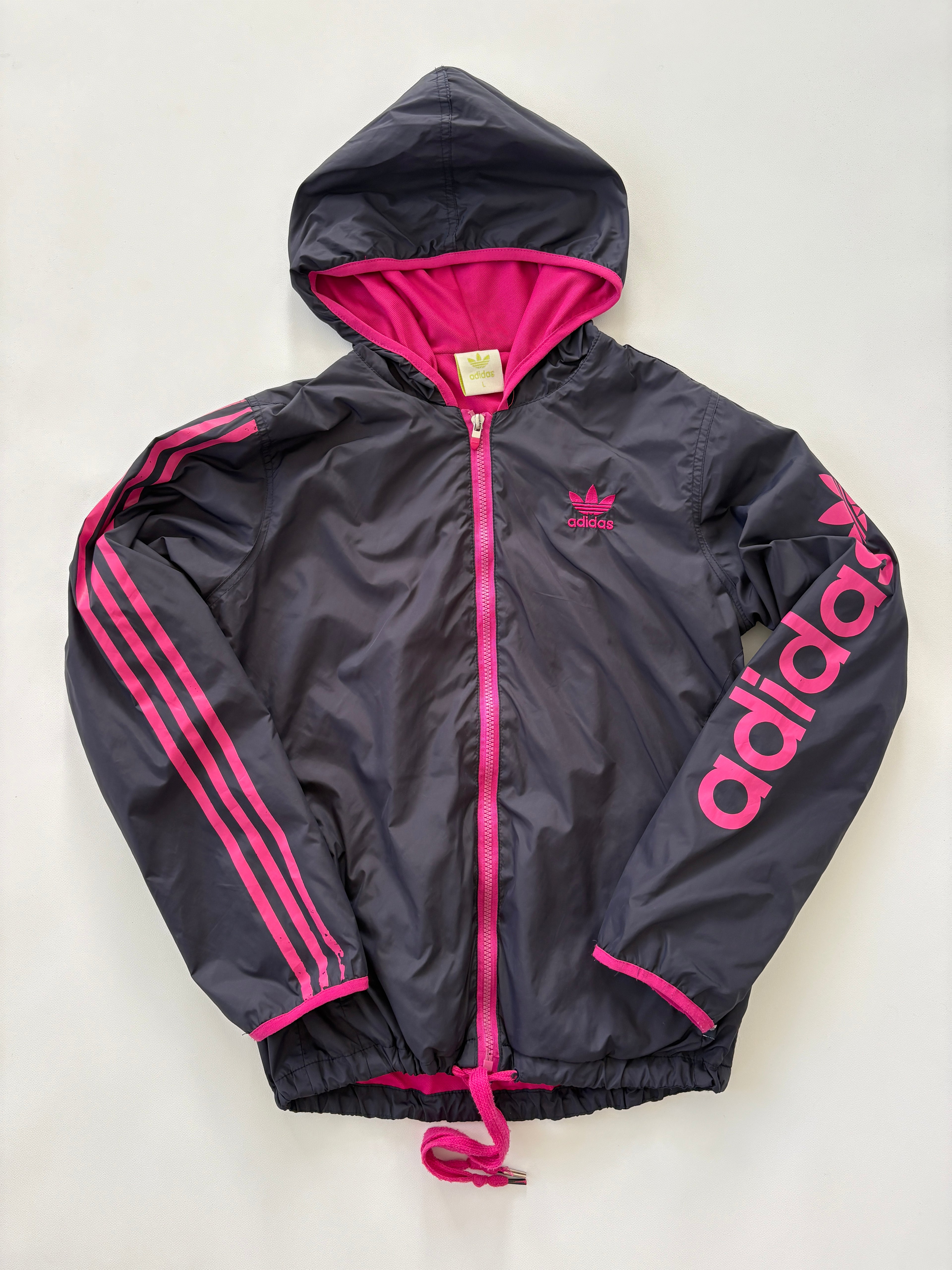 810 / Navy & Pink Adidas Spray Jacket