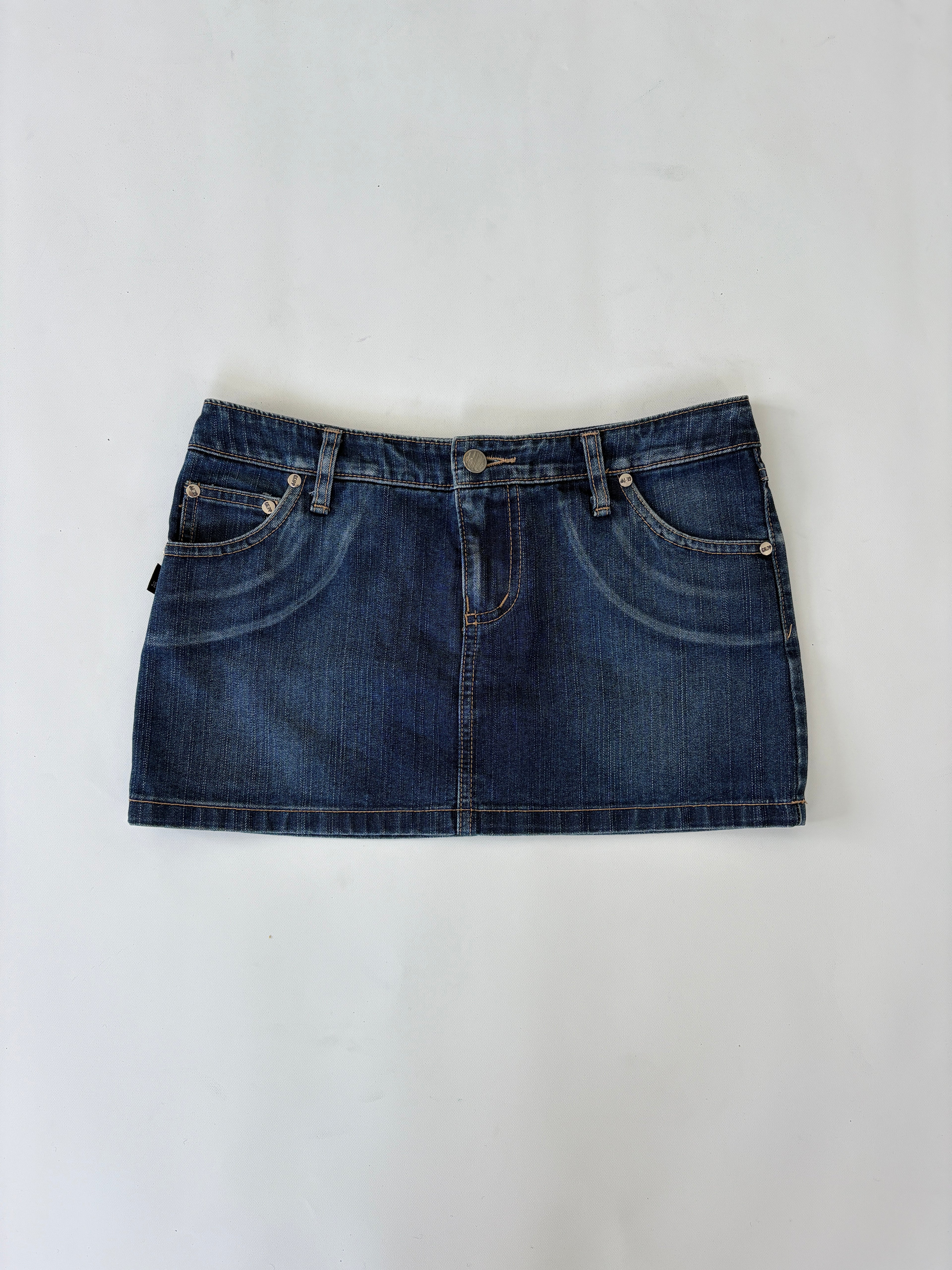 859 / Dark Denim Mini Skirt