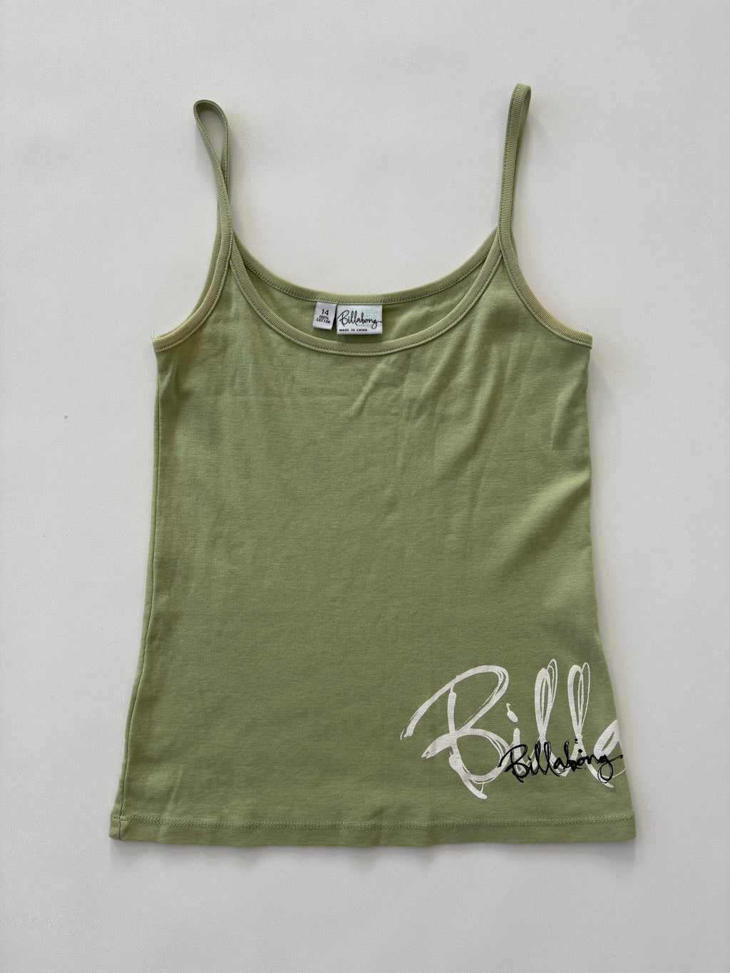 897 / Vintage Green Billabong Tank