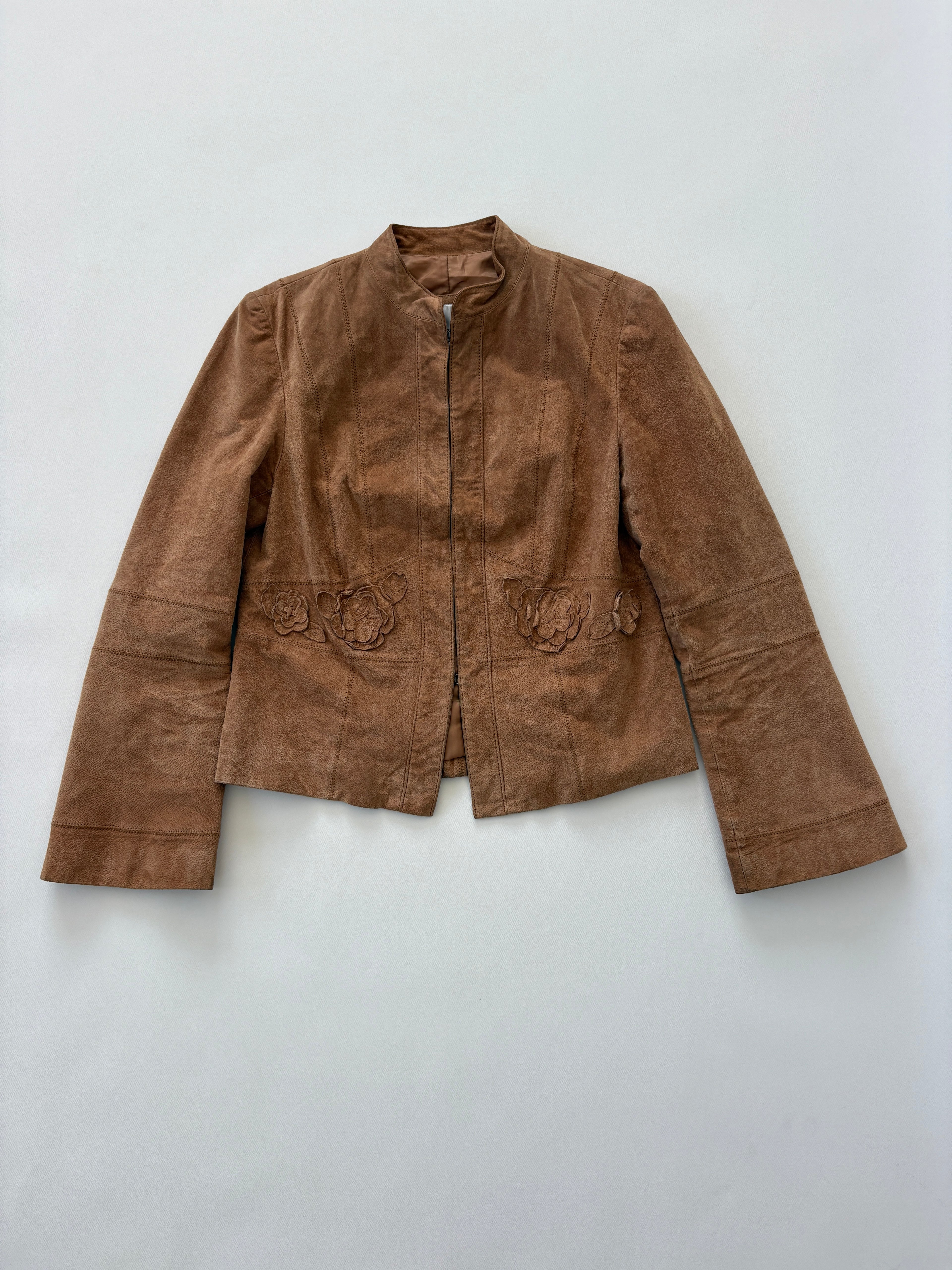 🔒 908 / Nine West Brown Suede Jacet