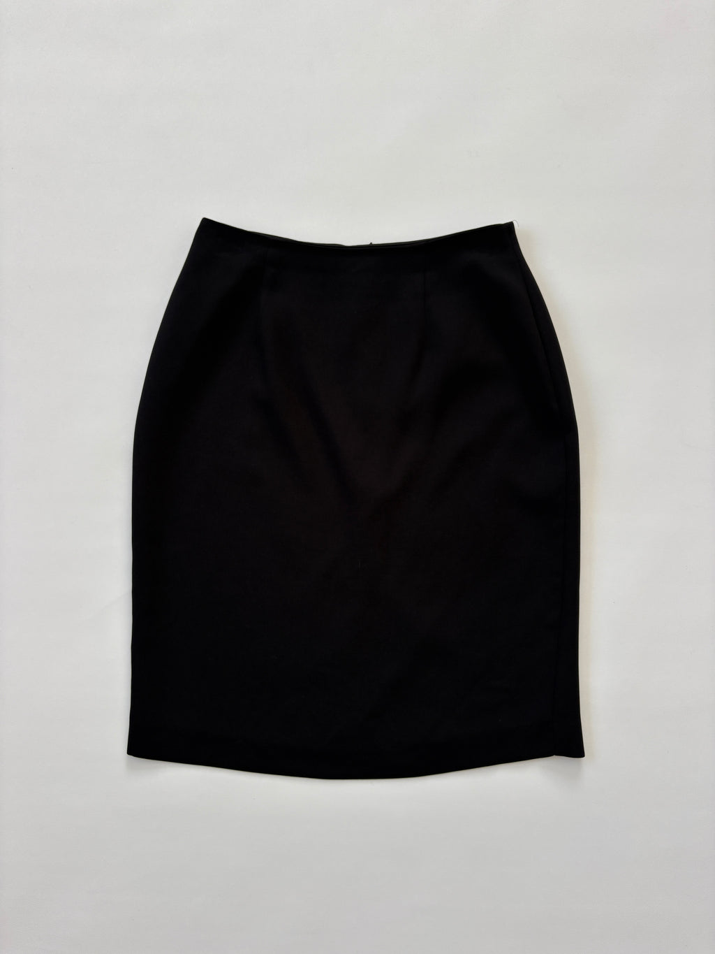 1042 / Vintage Black Midi Skirt