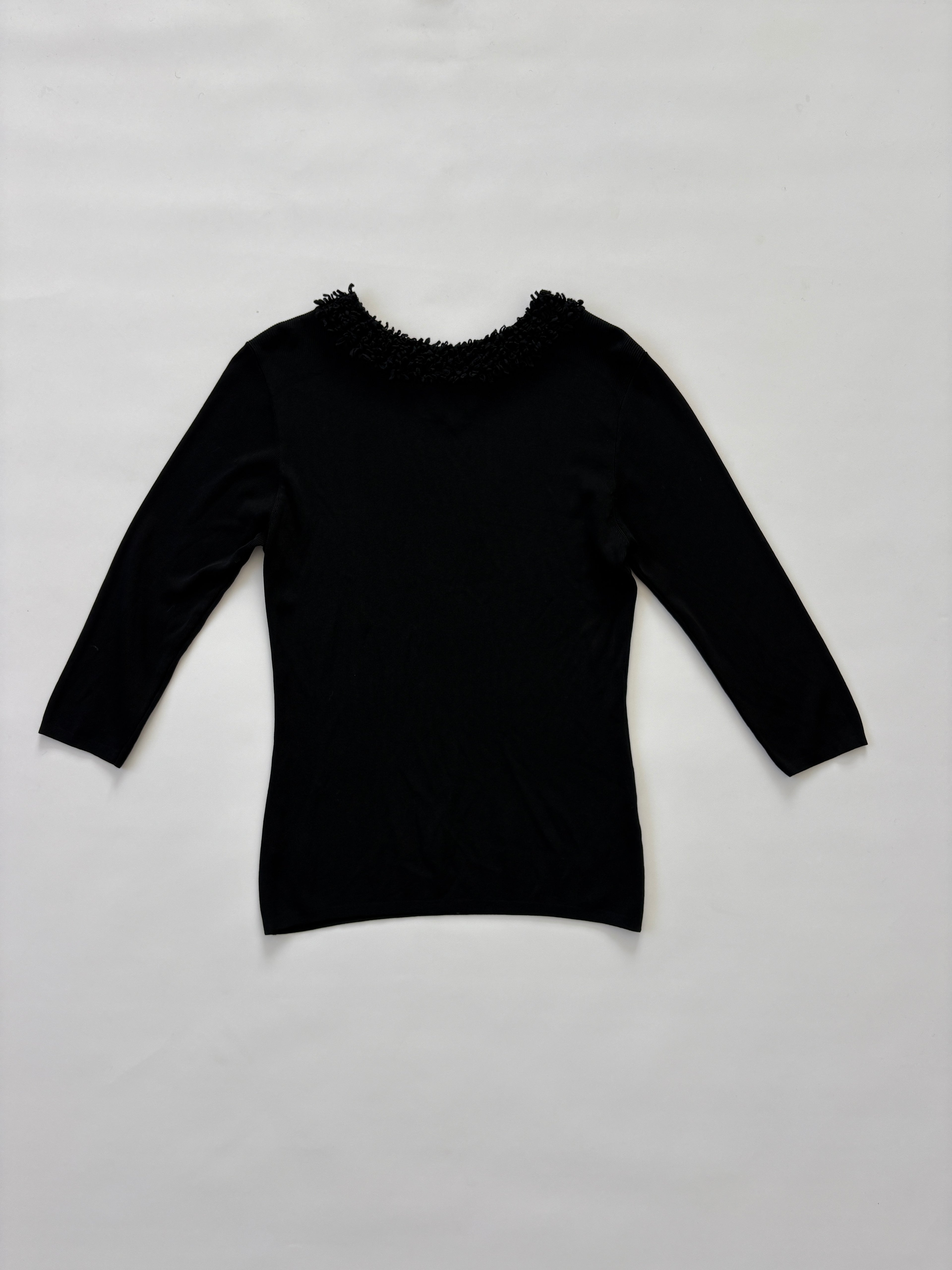 1045 / Vintage Quarter Sleeve Jumper w/ Neck Detail
