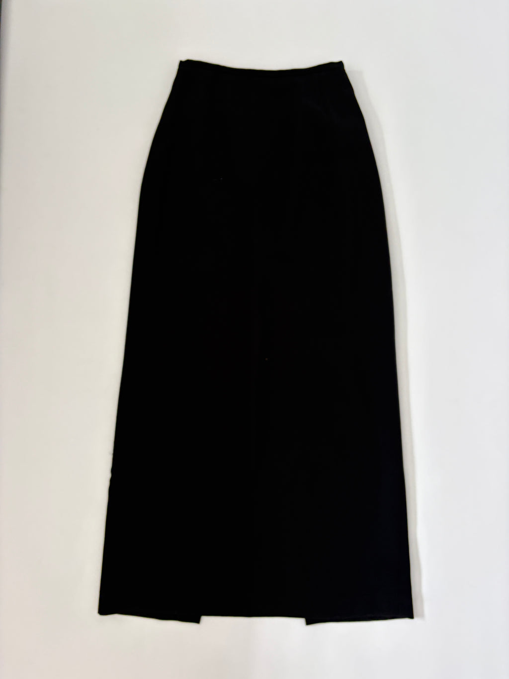 105 / Vintage Black Sheer Double Lined Maxi Skirt
