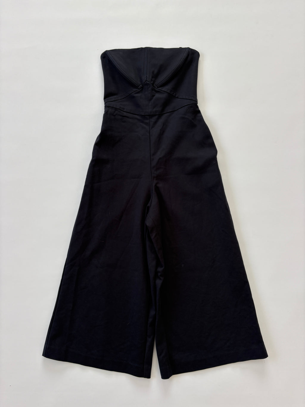 1060 / Portmans Black Strapless Jumpsuit