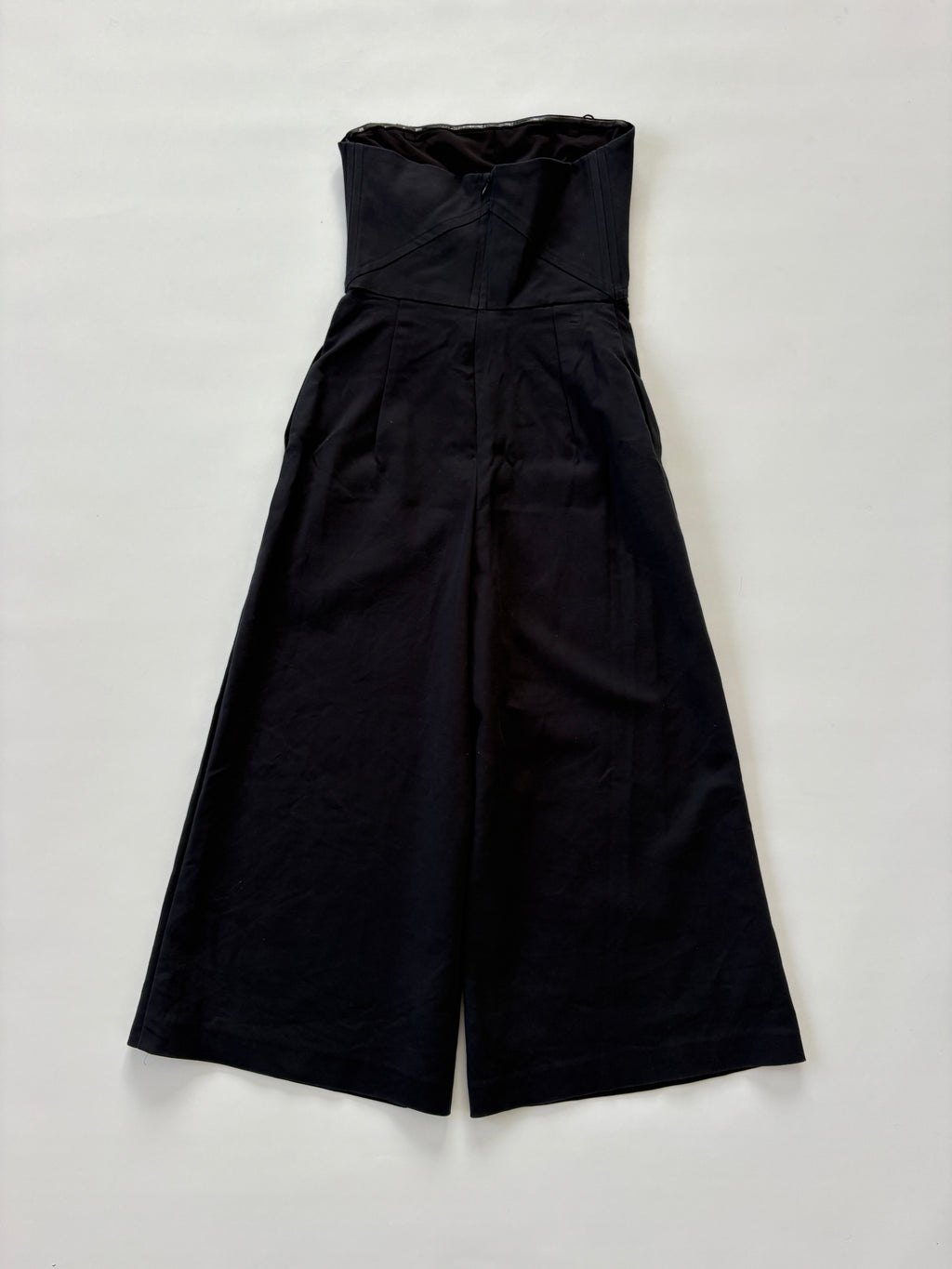 1060 / Portmans Black Strapless Jumpsuit