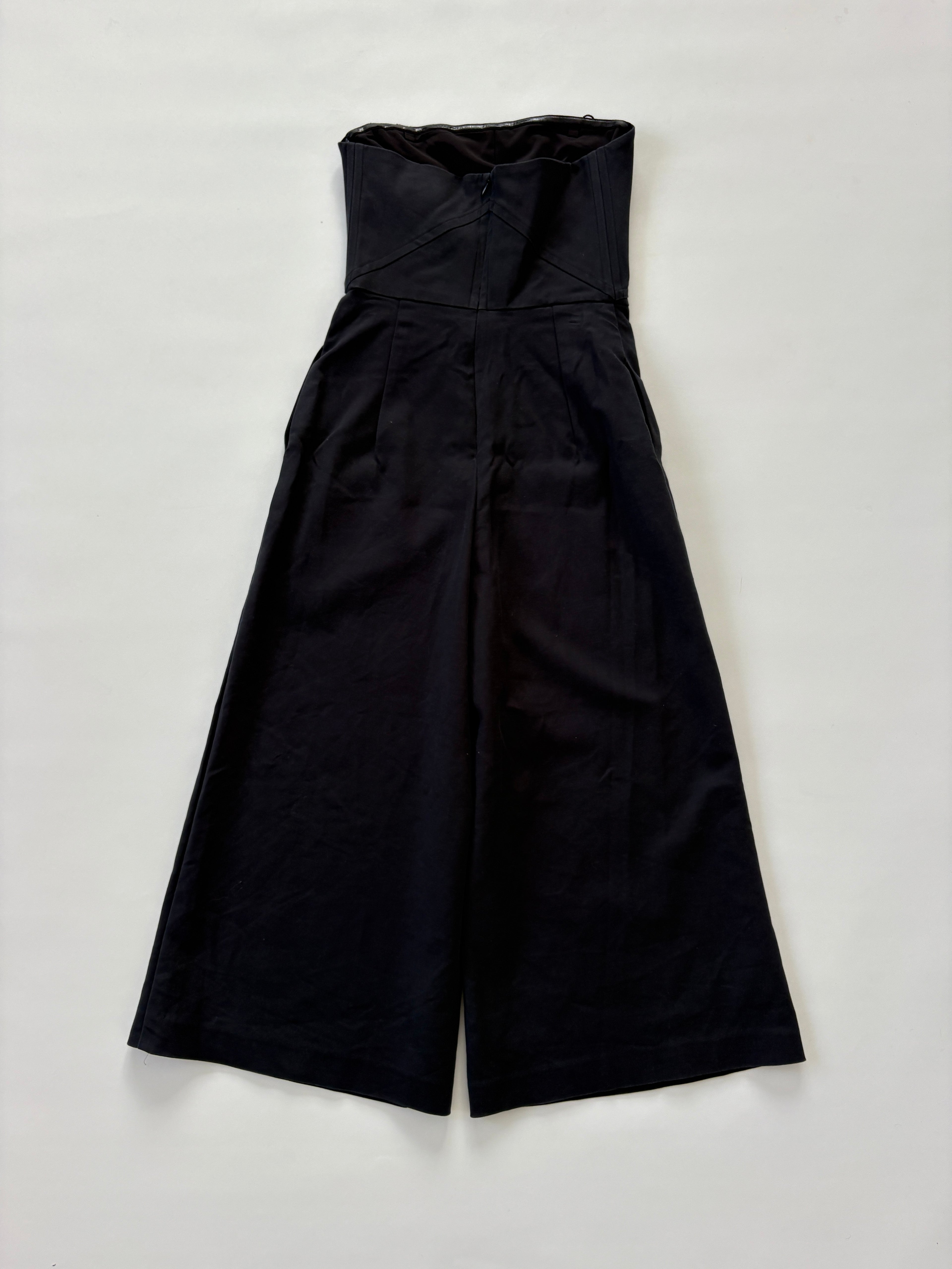 1060 / Portmans Black Strapless Jumpsuit