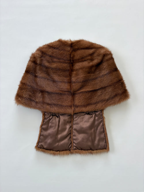 1066 / Fur 'Over The Shoulder' Cardigan