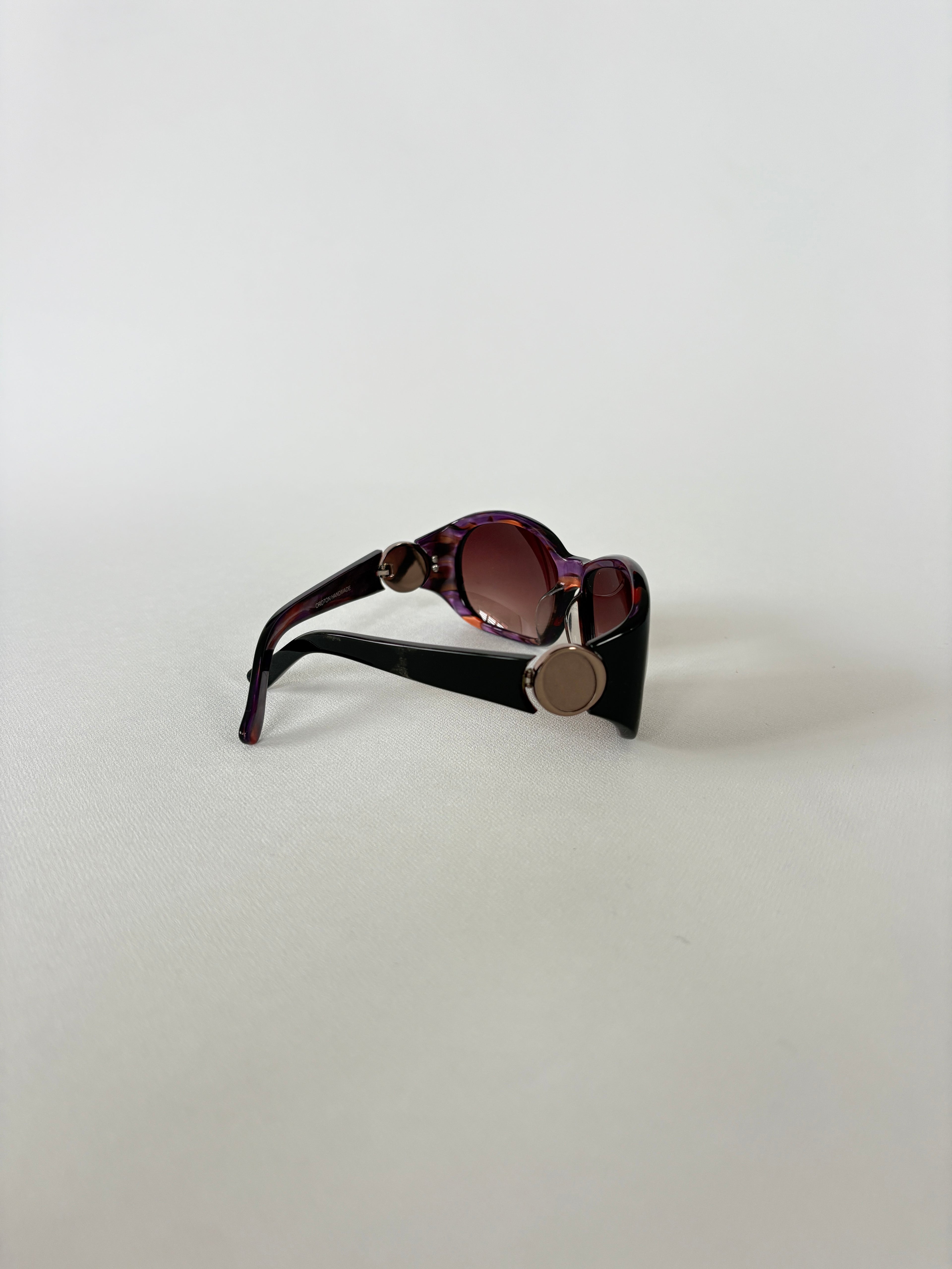 1073 / Oroton Purple & Black Sunglasses