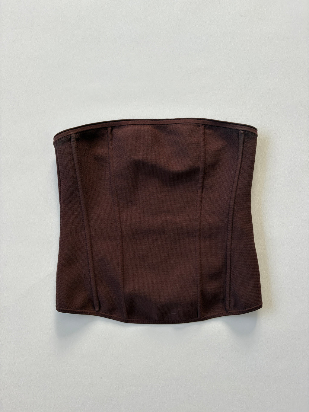 1095 / Brown Kookai Strapless Corset Top