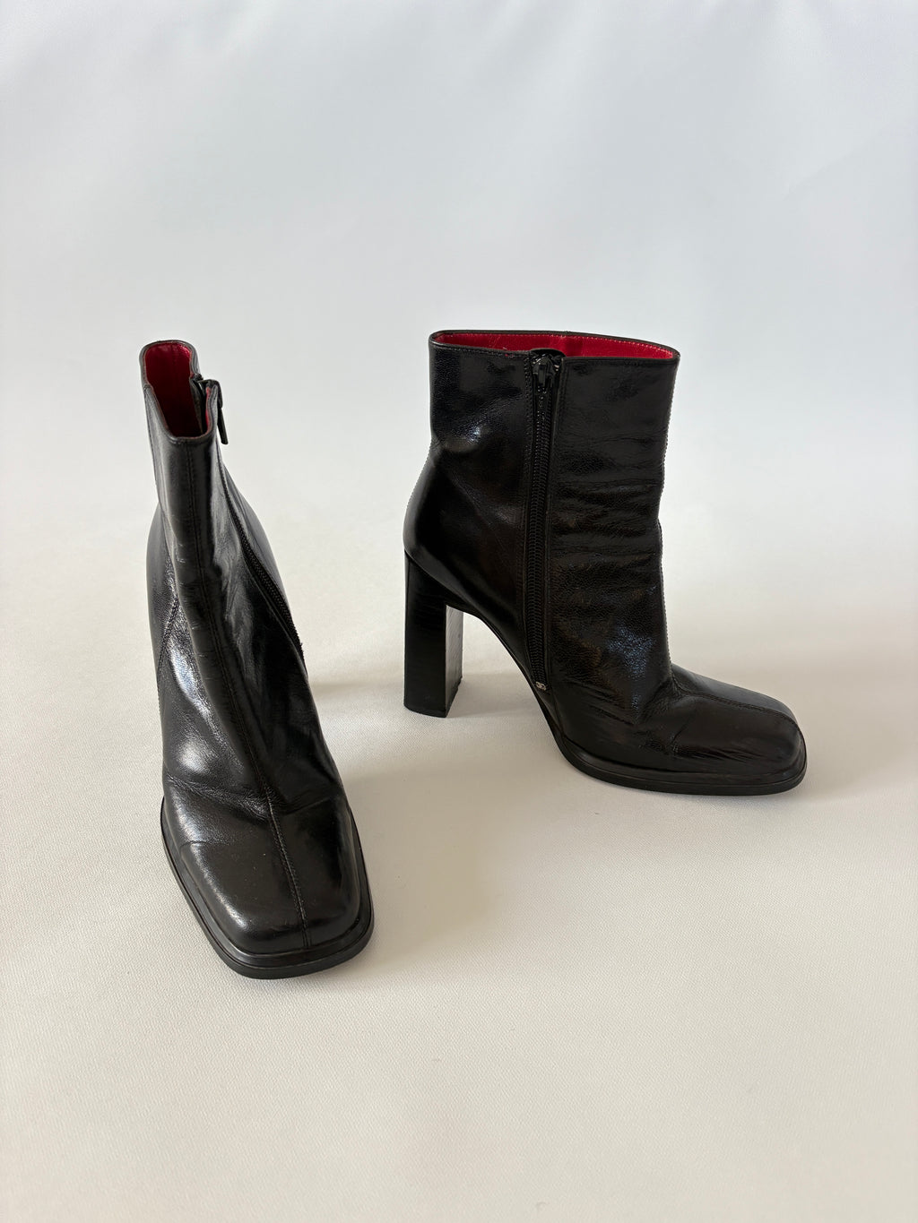 1097 / Mollini Black Leather Boots