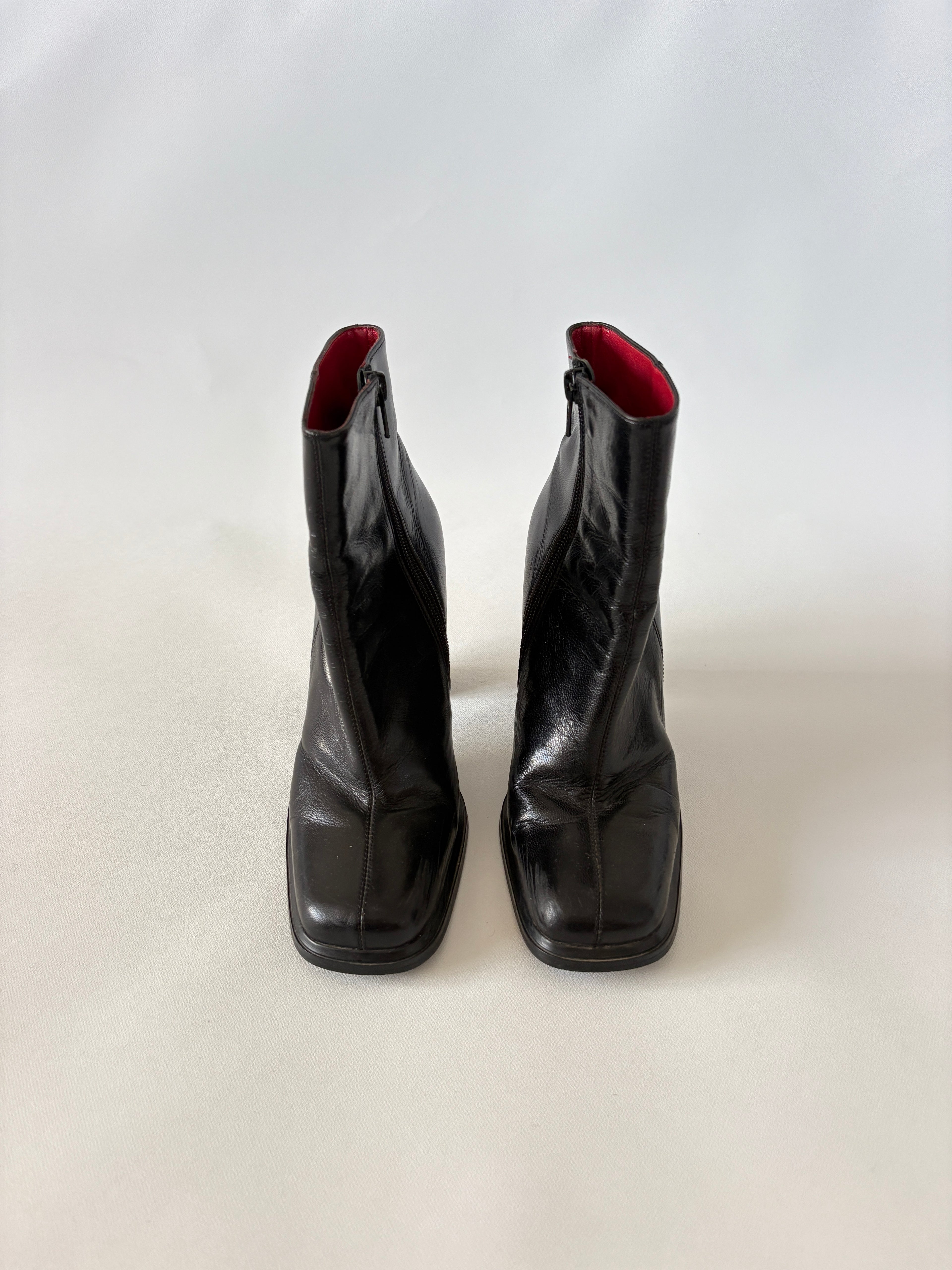 1097 / Mollini Black Leather Boots
