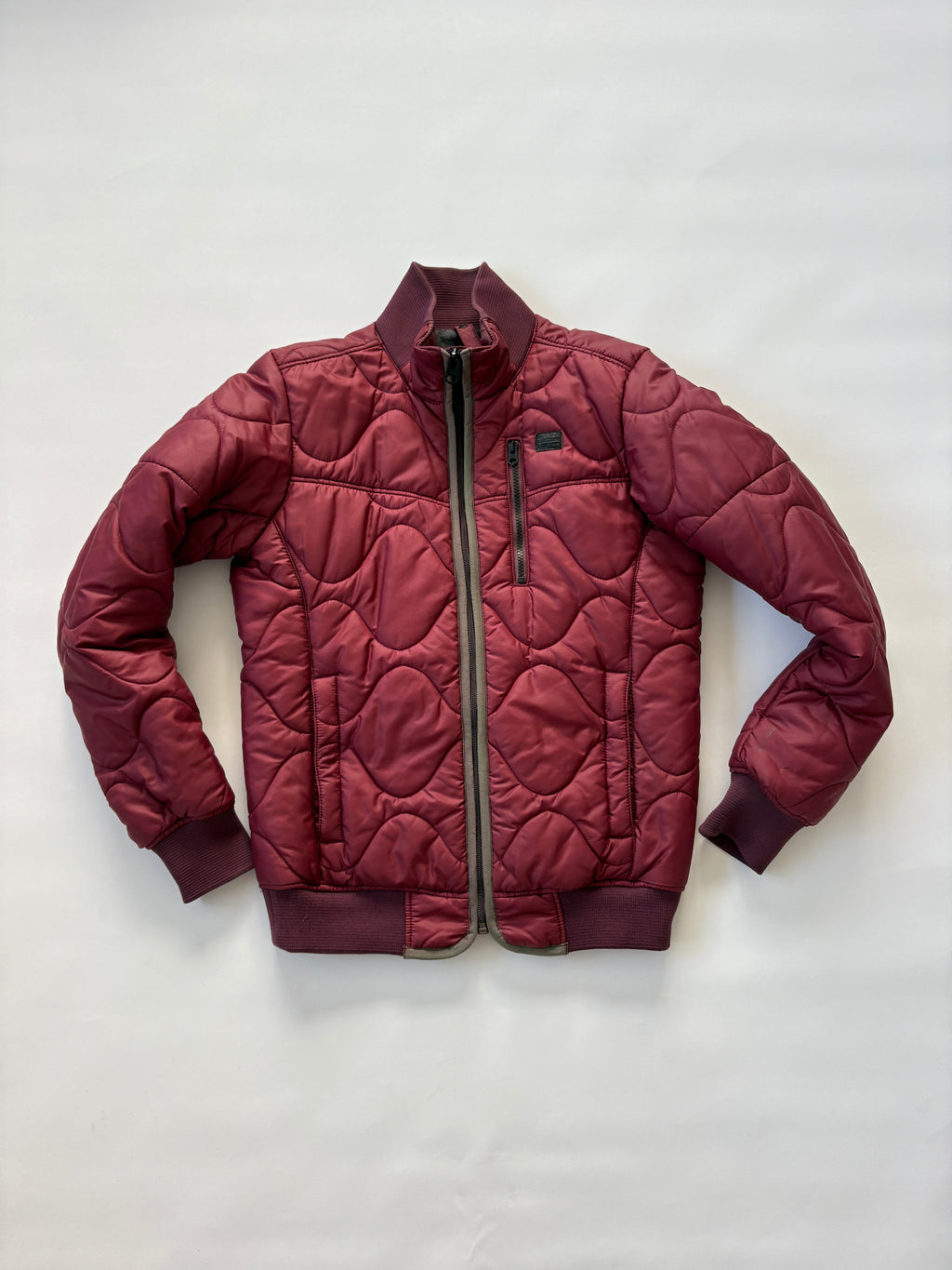 🔒 1109 / G-Star Raw Burgundy Bomber Jacket