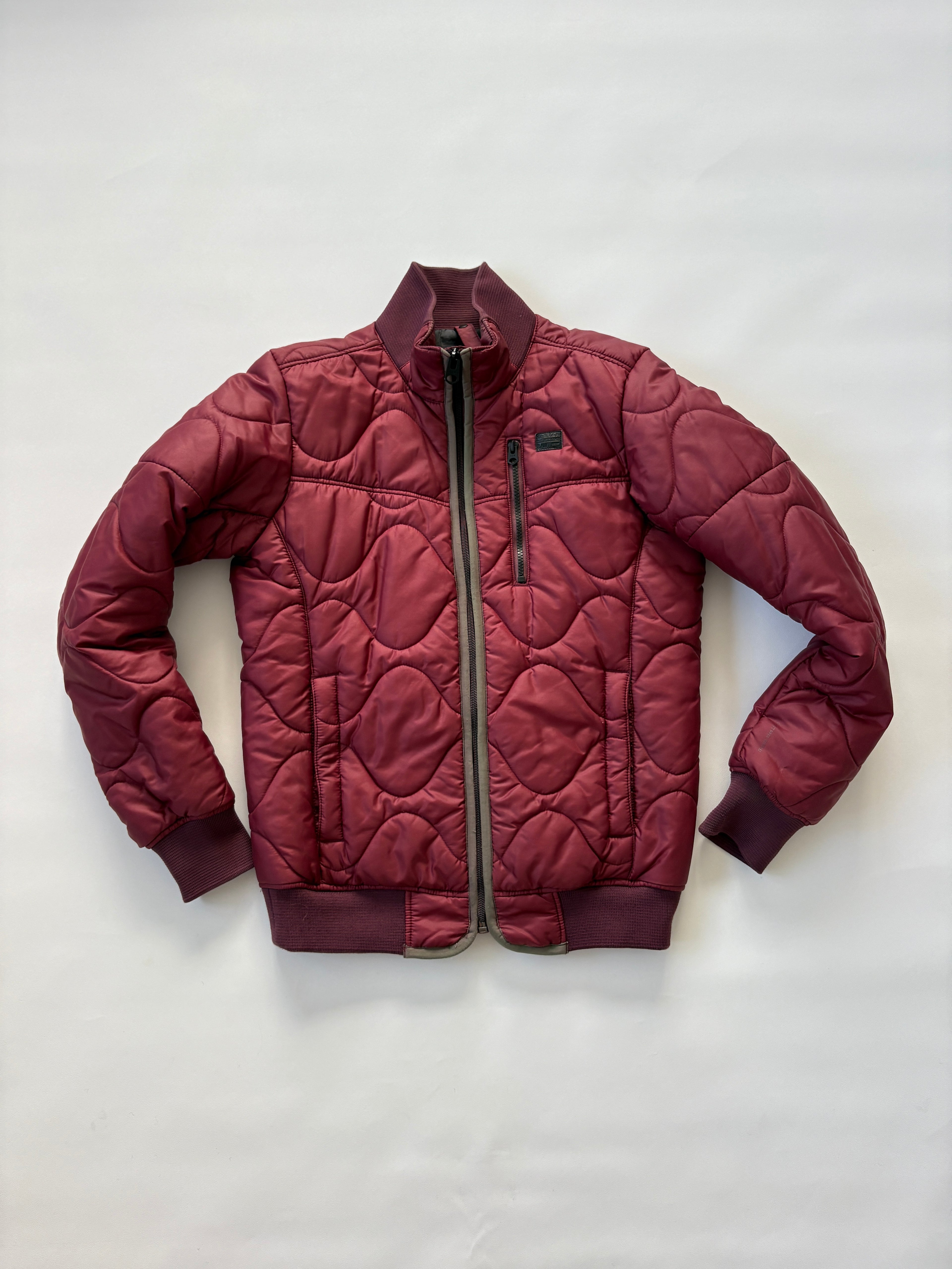 🔒 1109 / G-Star Raw Burgundy Bomber Jacket