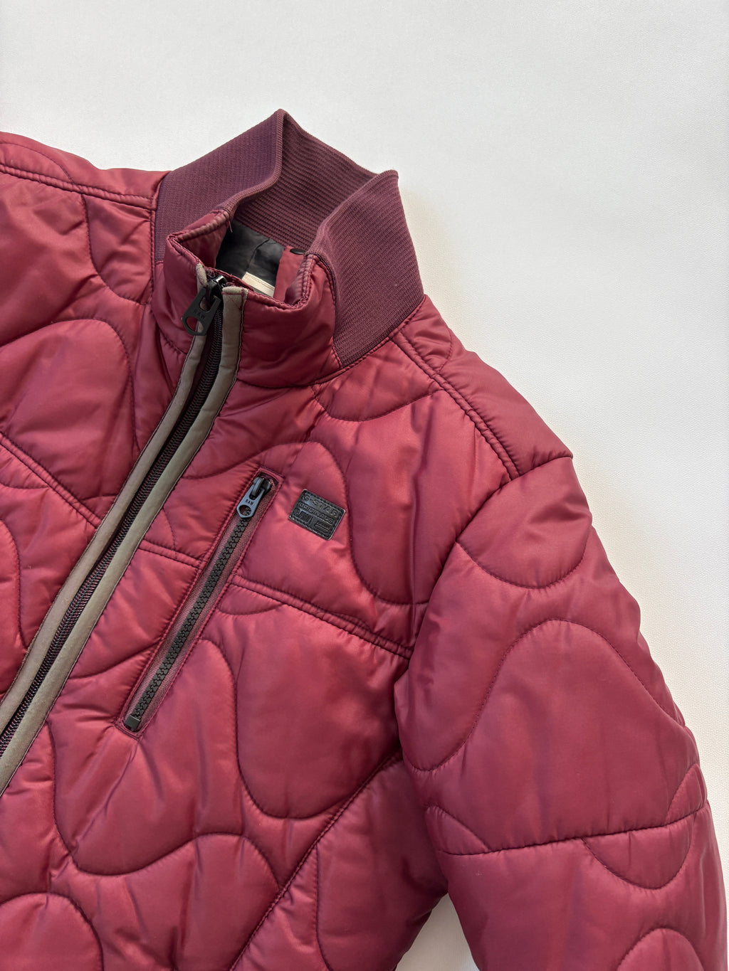 🔒 1109 / G-Star Raw Burgundy Bomber Jacket