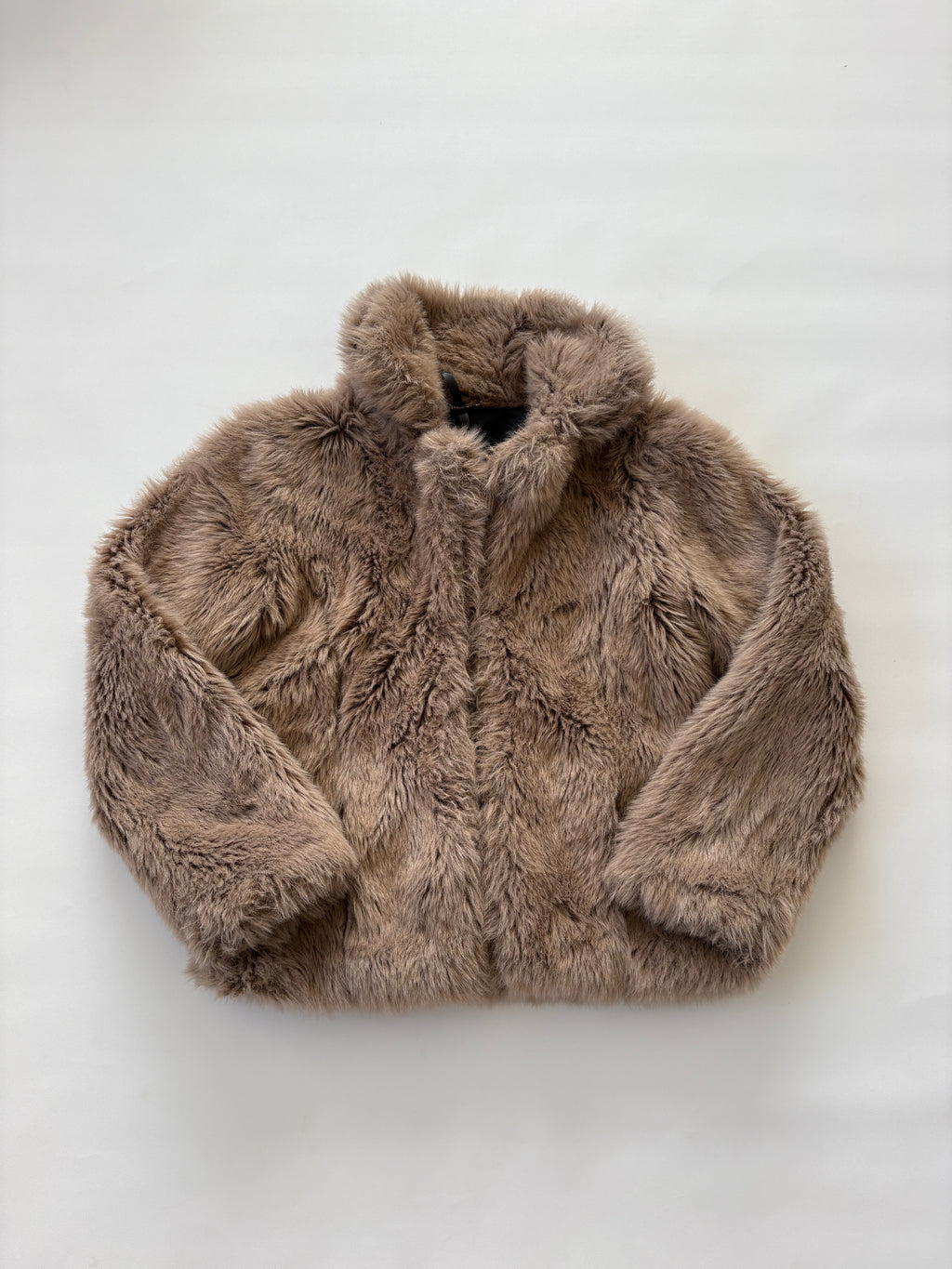 🔒 1110 / Light Brown Fur Jacket w/ Floral Lining