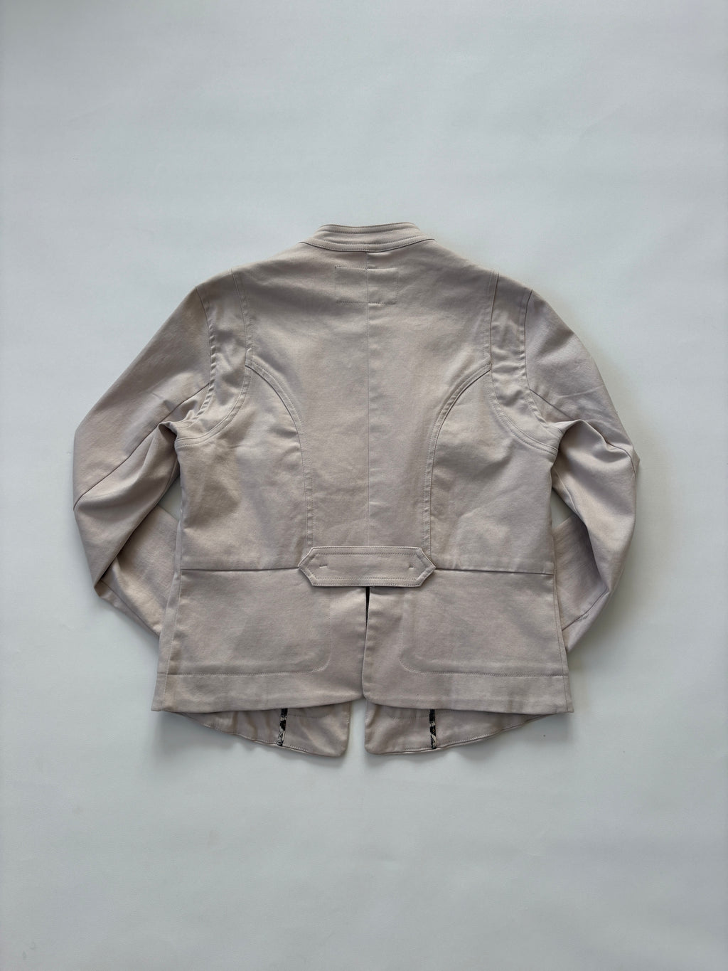 1153 / Cream Military Jacket w/ Silver Buttons