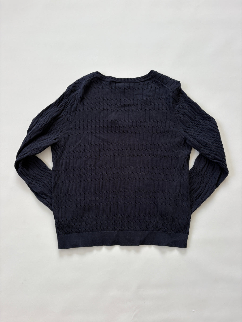 1158 / Navy Tommy Hilfiger Cable Knit Sweater