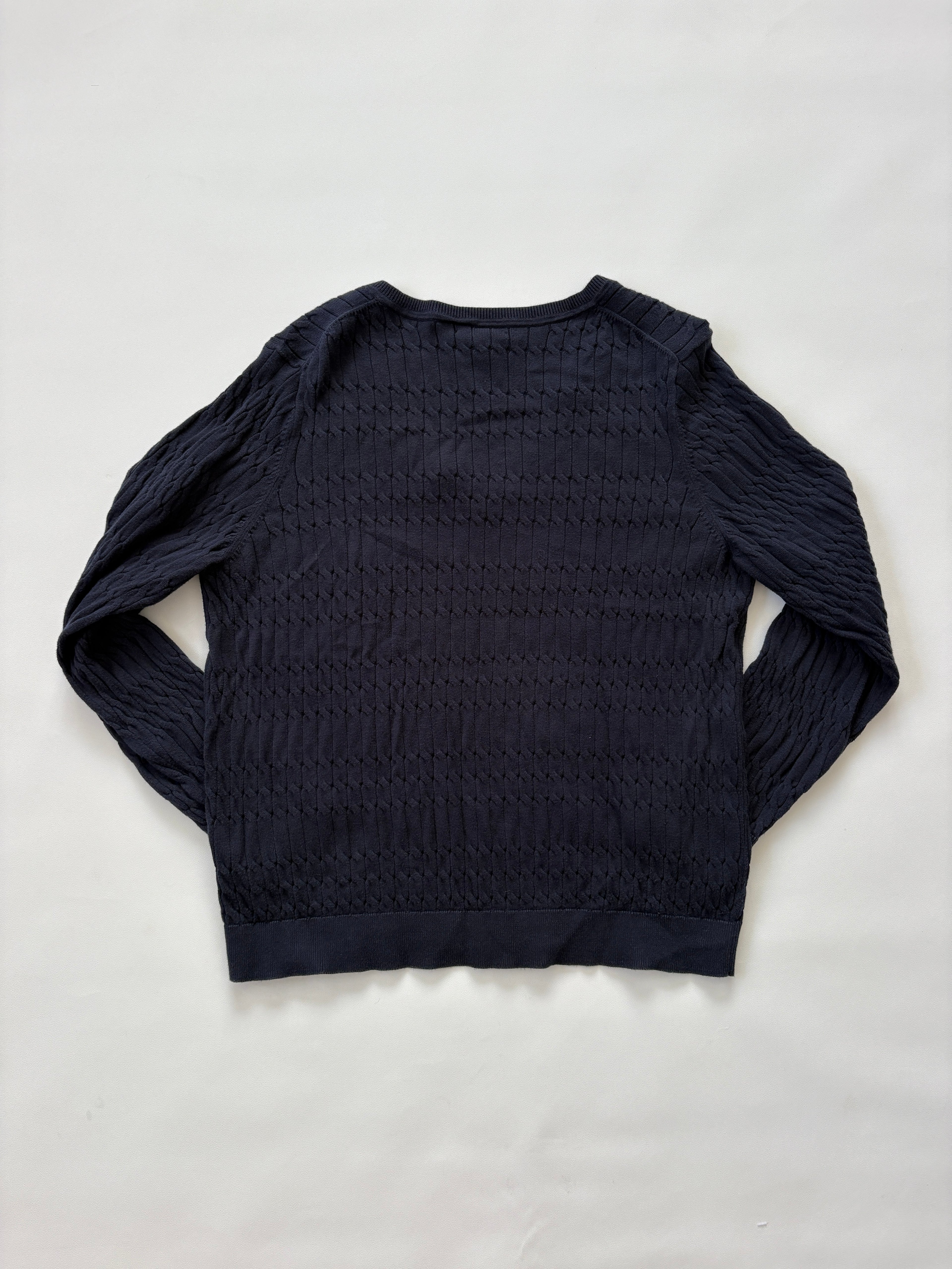 1158 / Navy Tommy Hilfiger Cable Knit Sweater