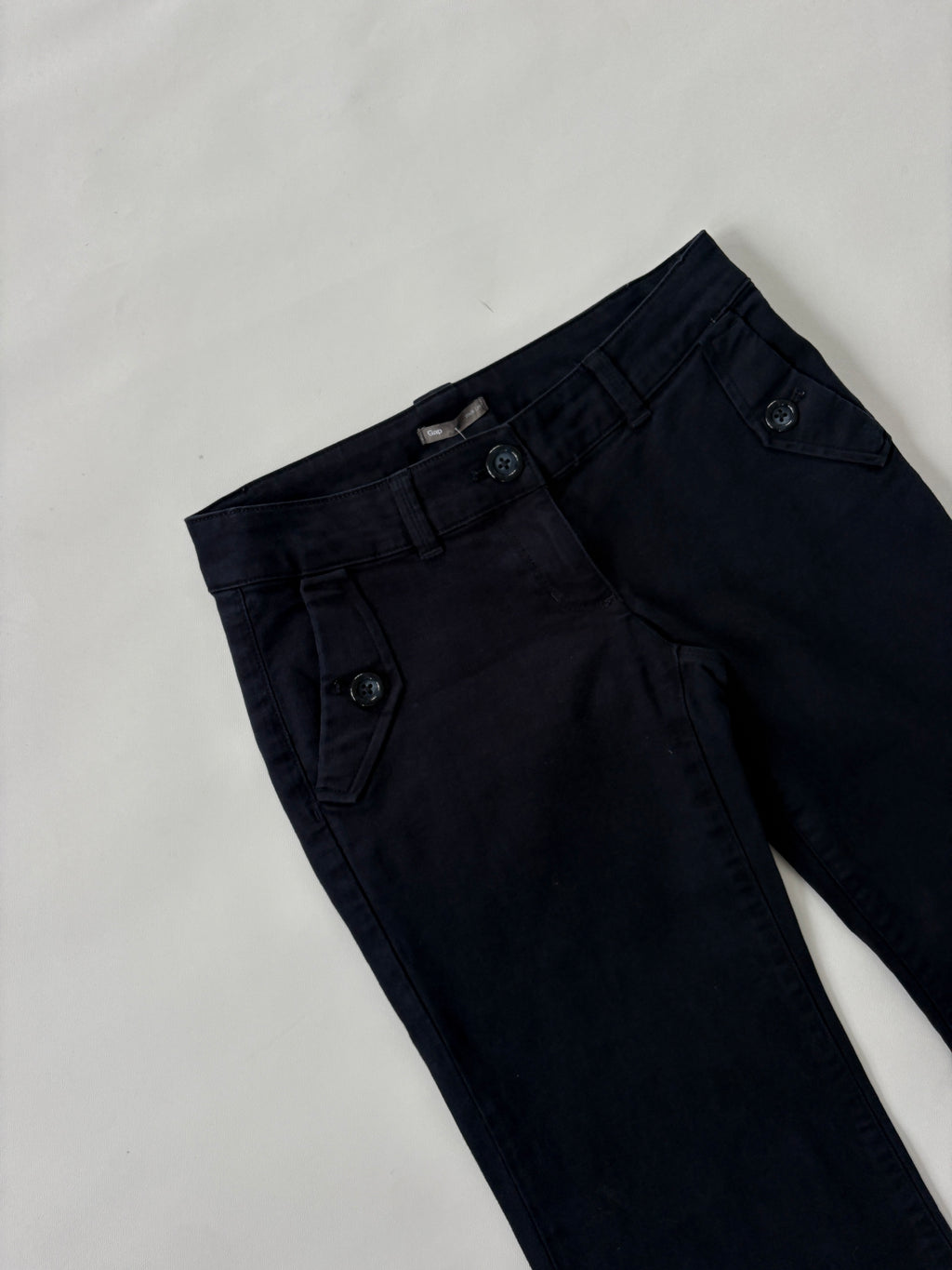 1160 / Navy Gap Wide Leg Low Rise Pants