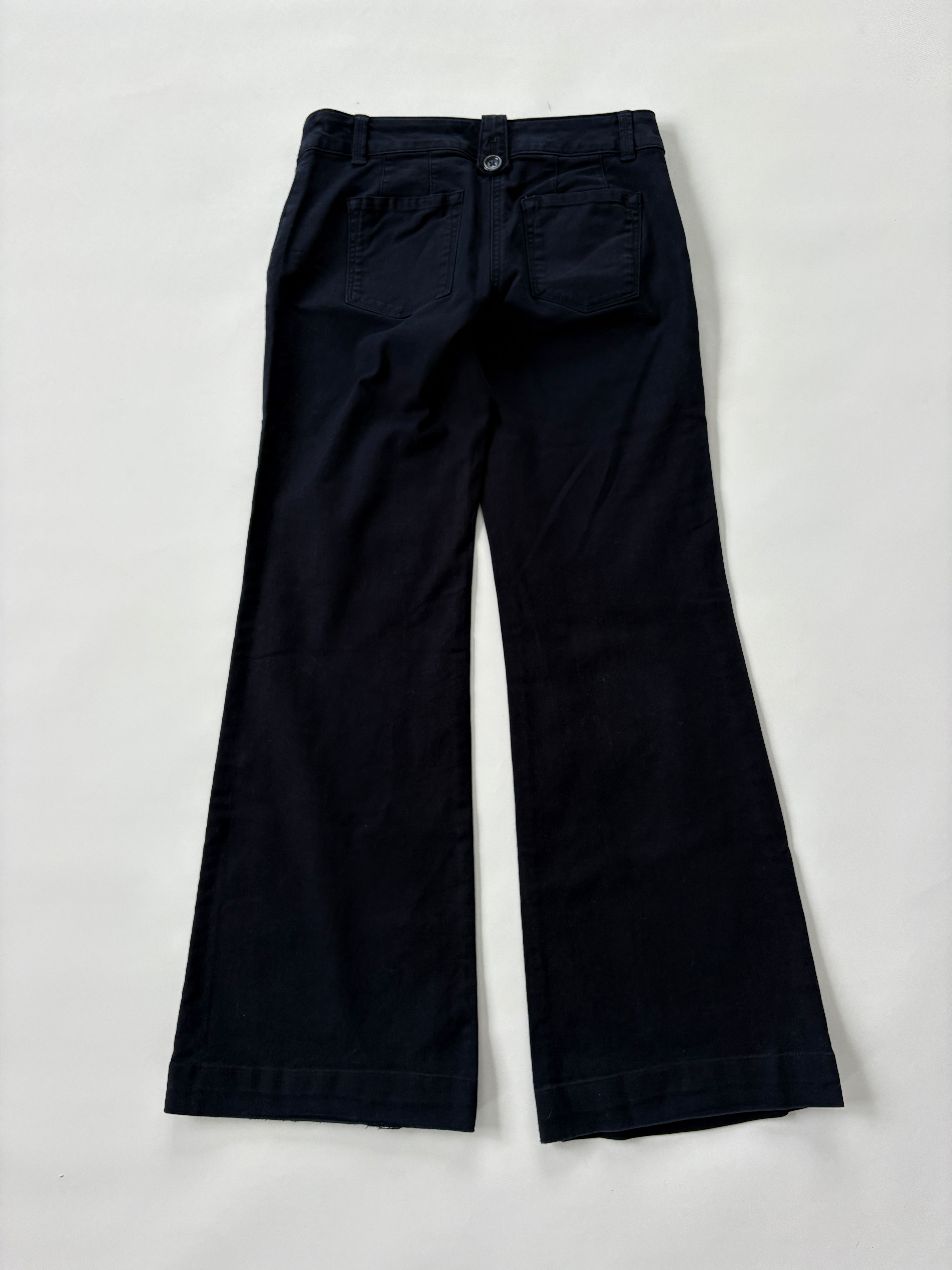 1160 / Navy Gap Wide Leg Low Rise Pants
