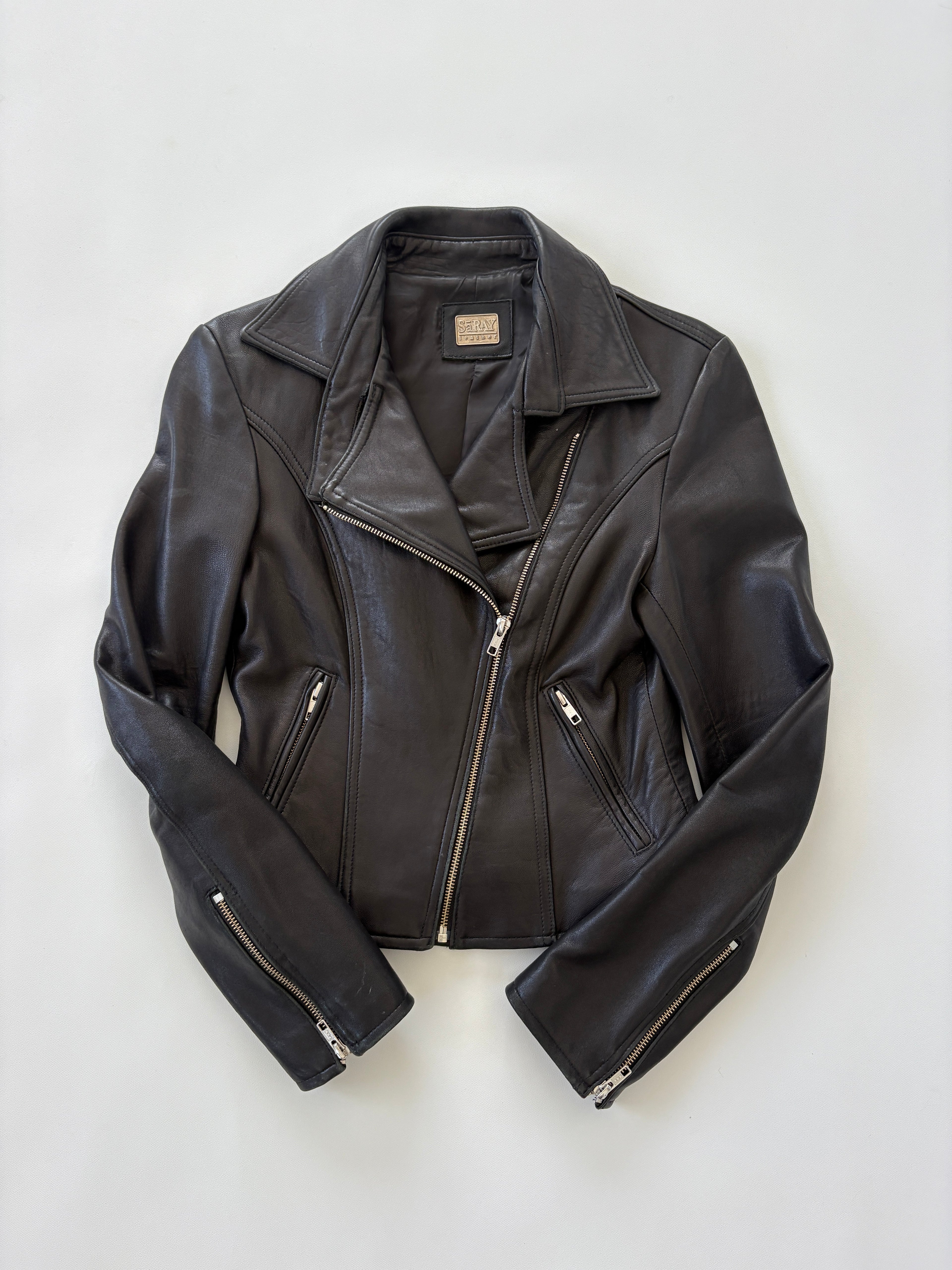🔒 1171 / Black SāRAY Leather Jacket