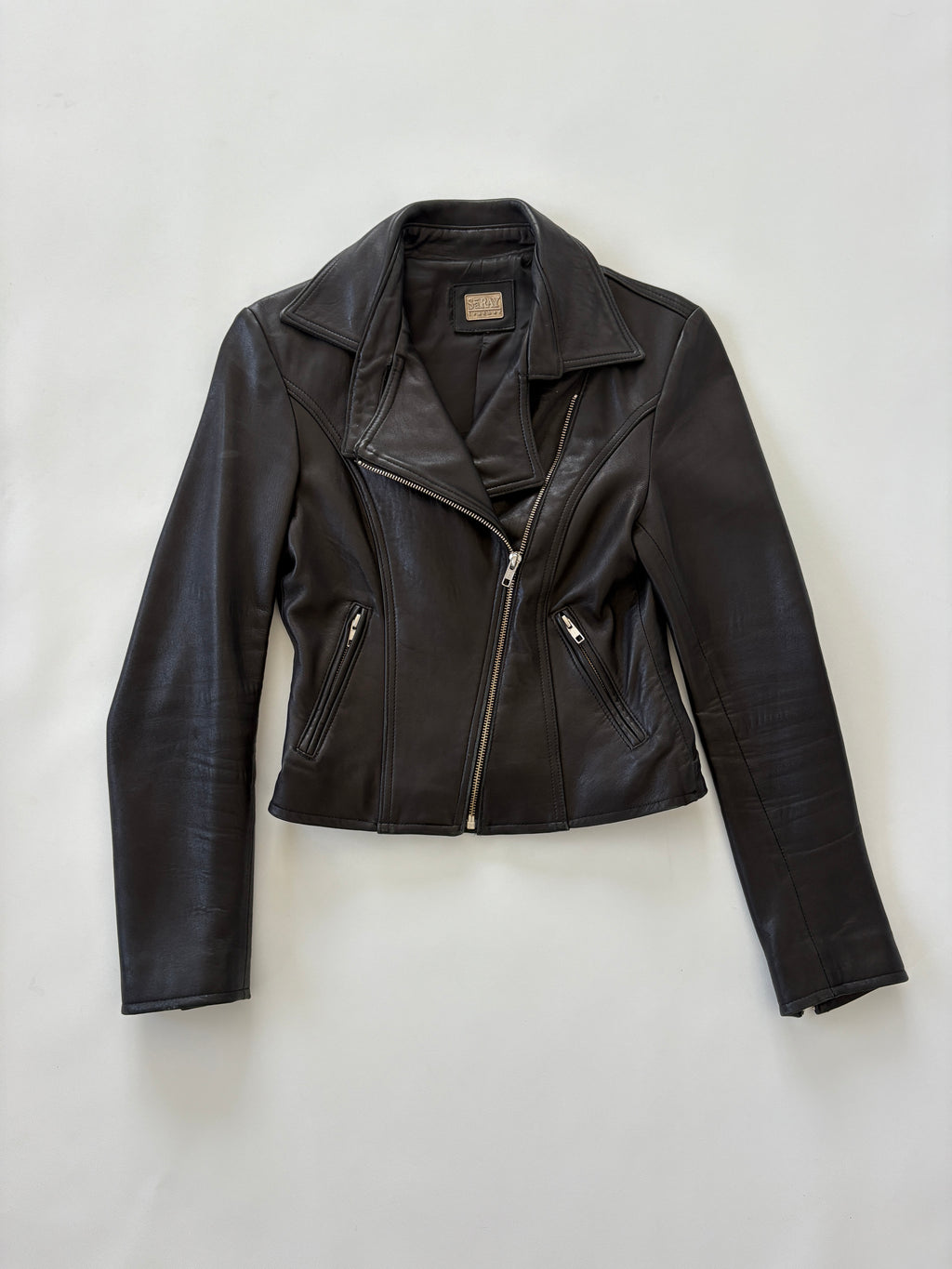 🔒 1171 / Black SāRAY Leather Jacket