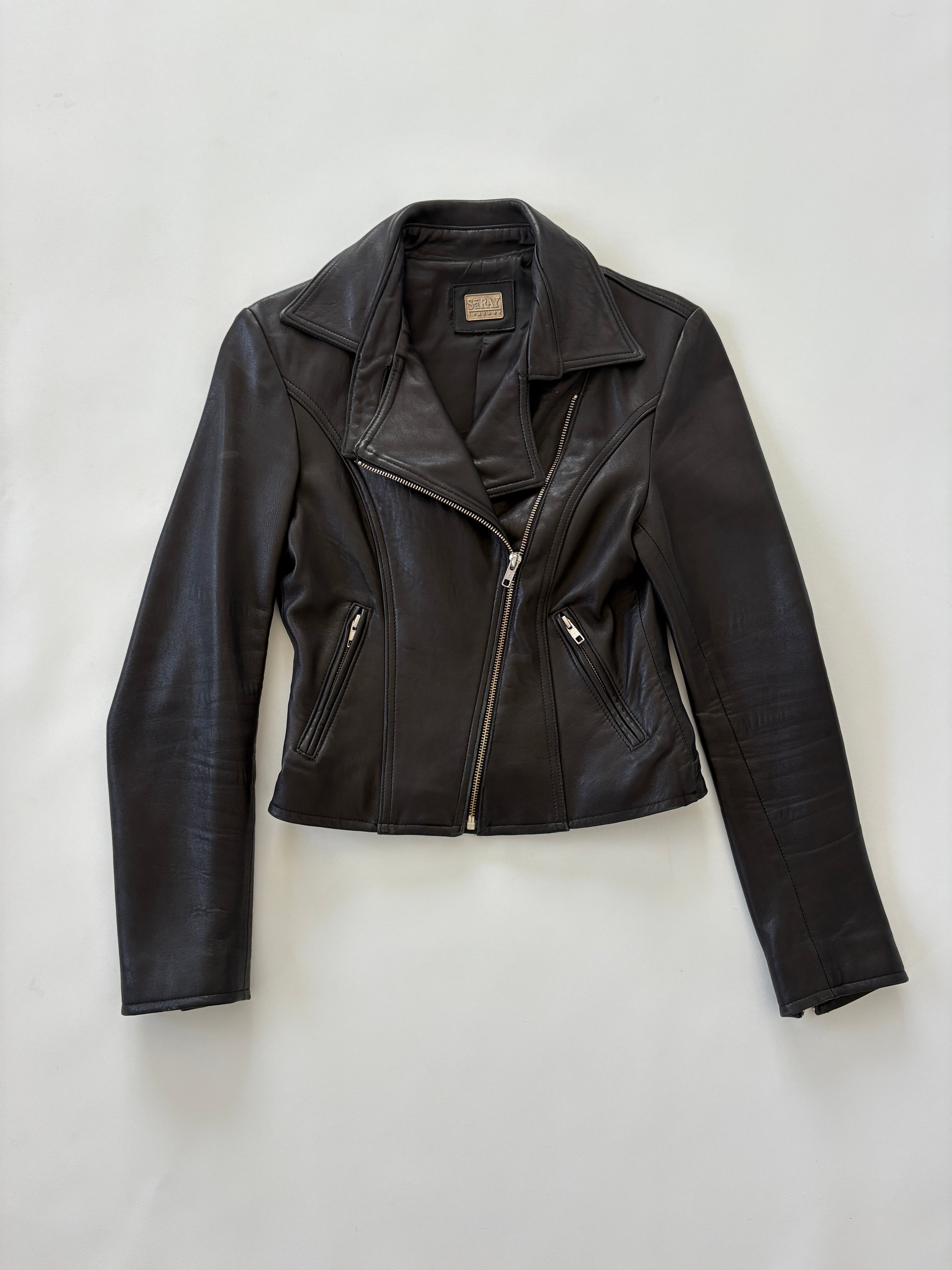 🔒 1171 / Black SāRAY Leather Jacket