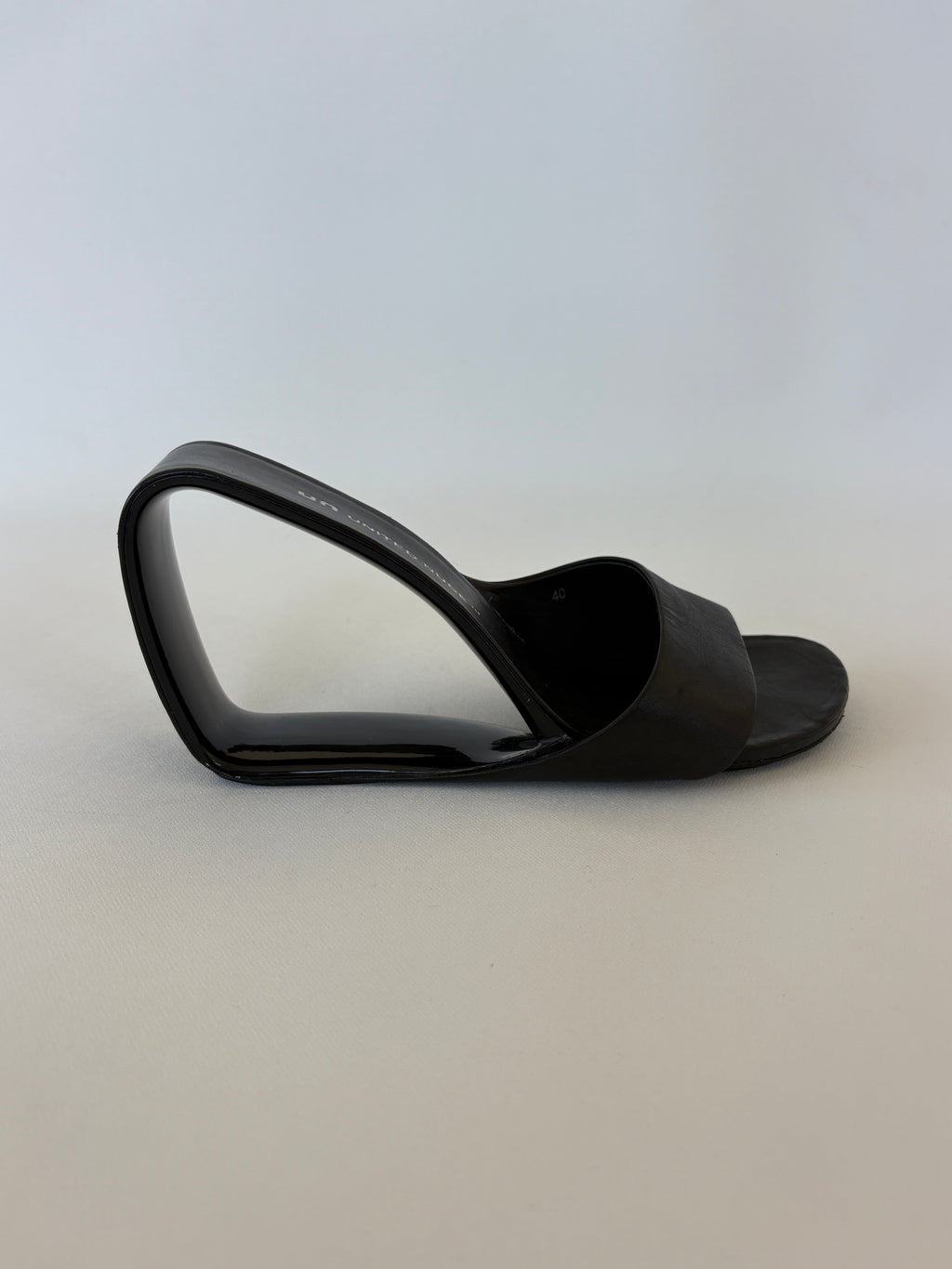 🔒 1197 / Black United Nude 'Mobius' Leather Heels w/ Dust Bag
