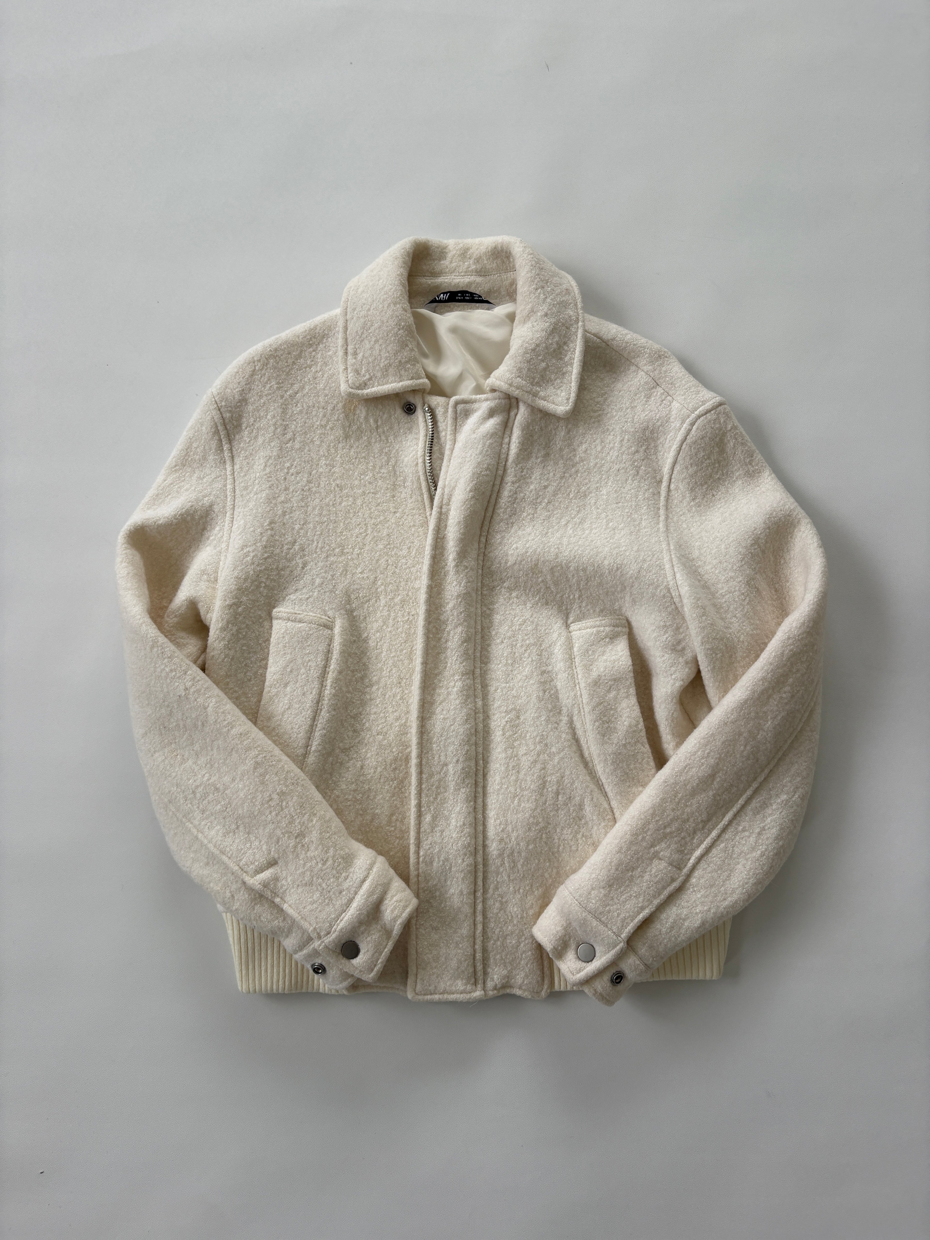 1198 / Cream Bomber Jacket
