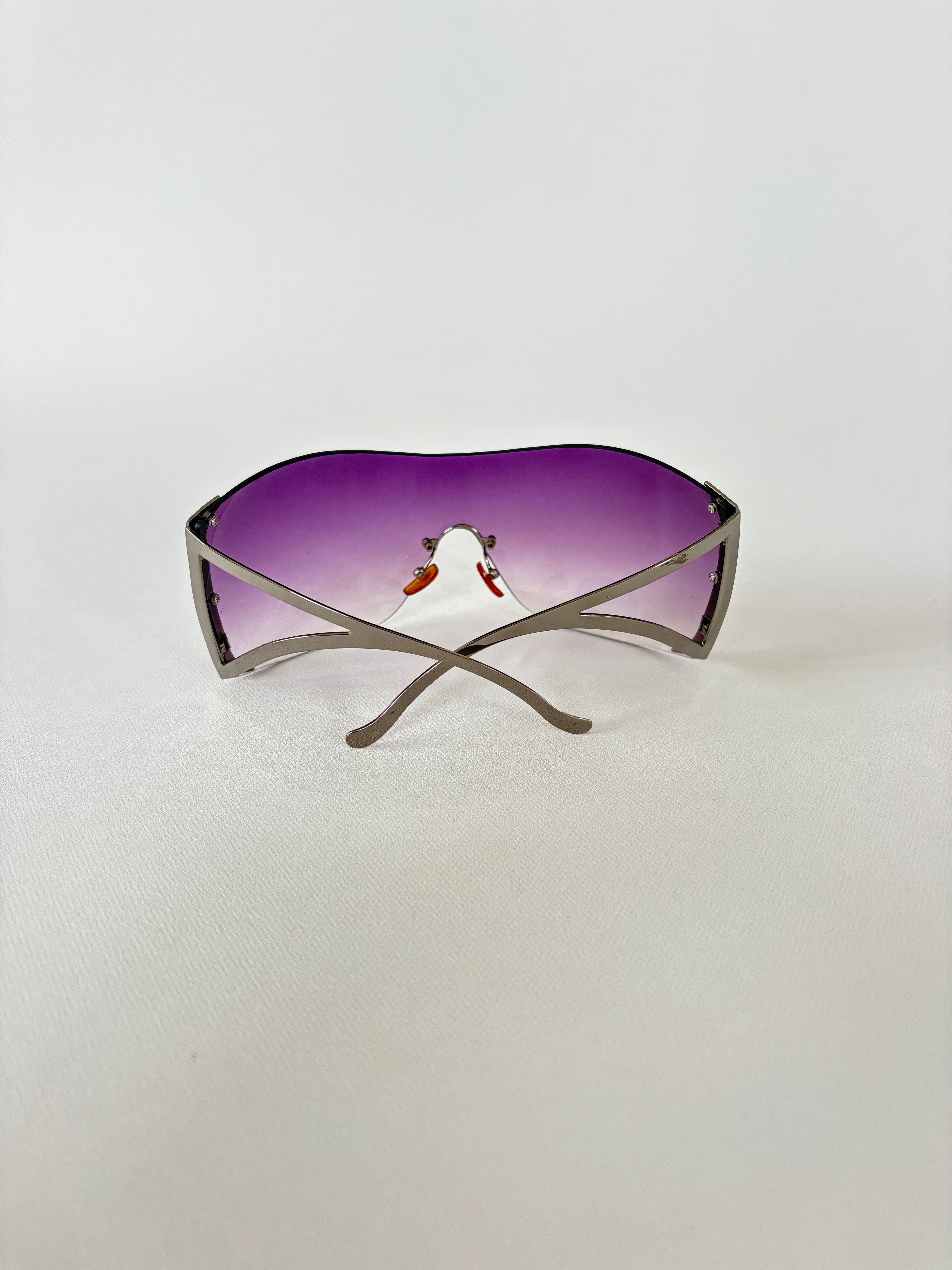 1202 / Purple Shield Sunglasses