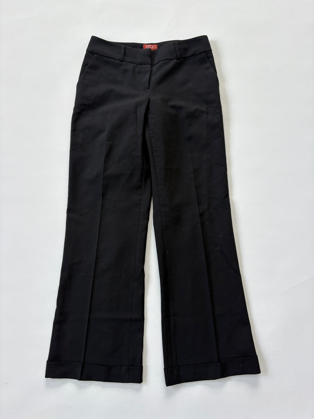 1229 / Black Wide Leg Trousers