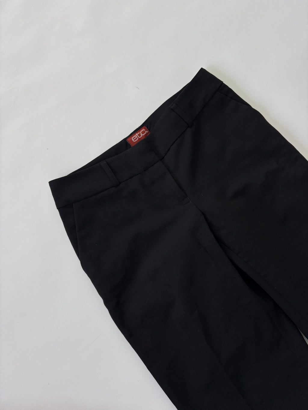 1229 / Black Wide Leg Trousers