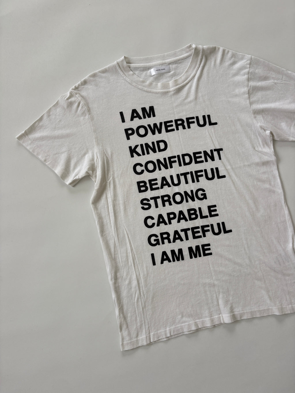 🔒1242 / White Anine Bing Graphic Tshirt