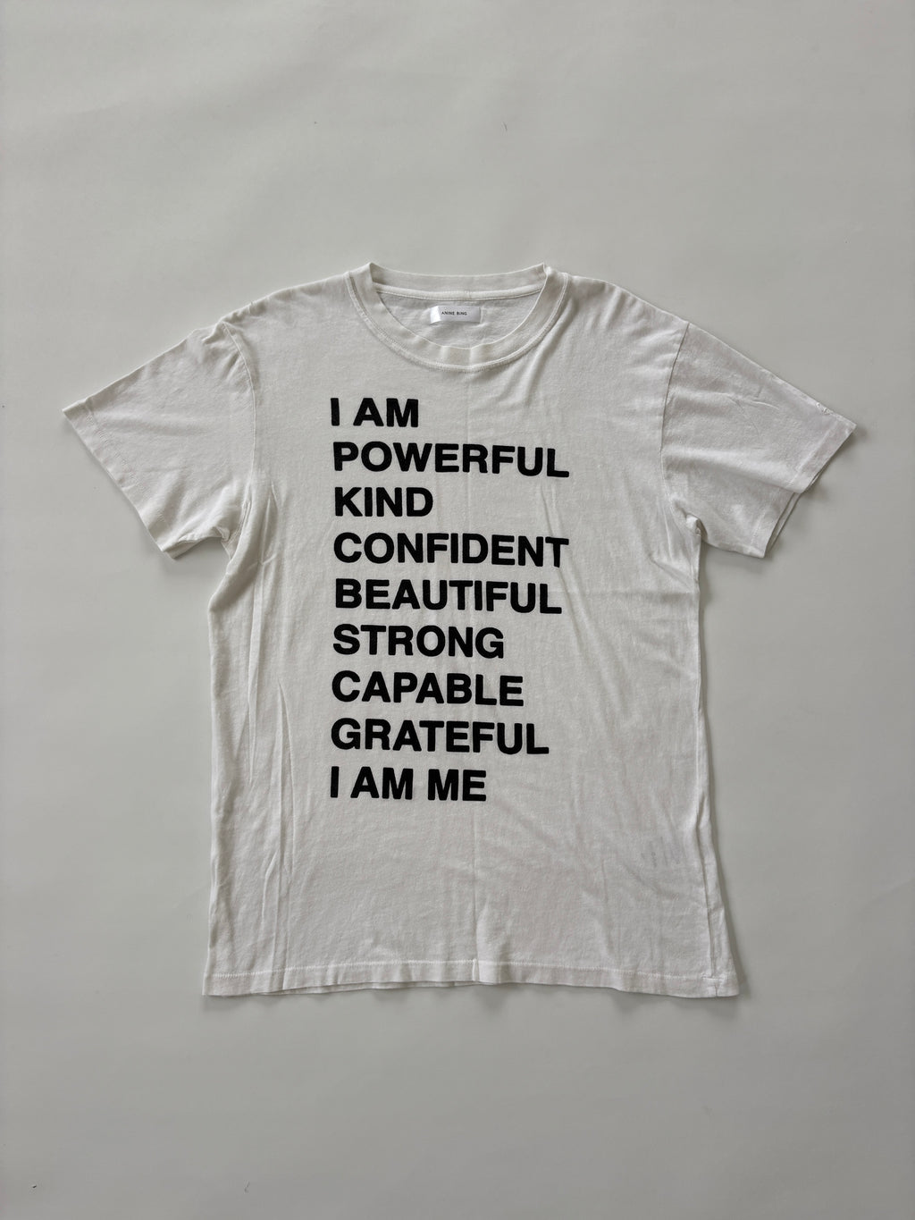 🔒1242 / White Anine Bing Graphic Tshirt