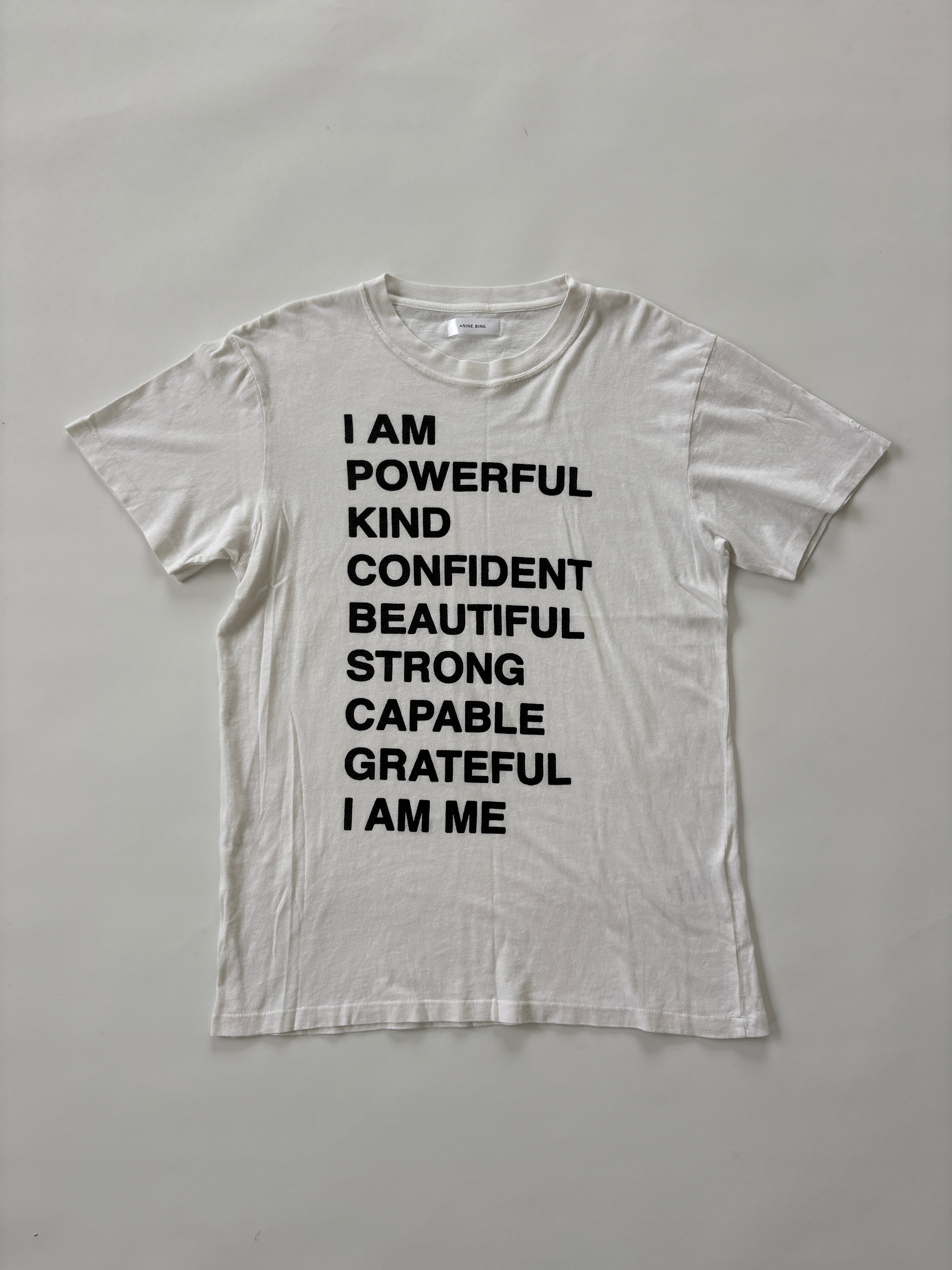 🔒1242 / White Anine Bing Graphic Tshirt