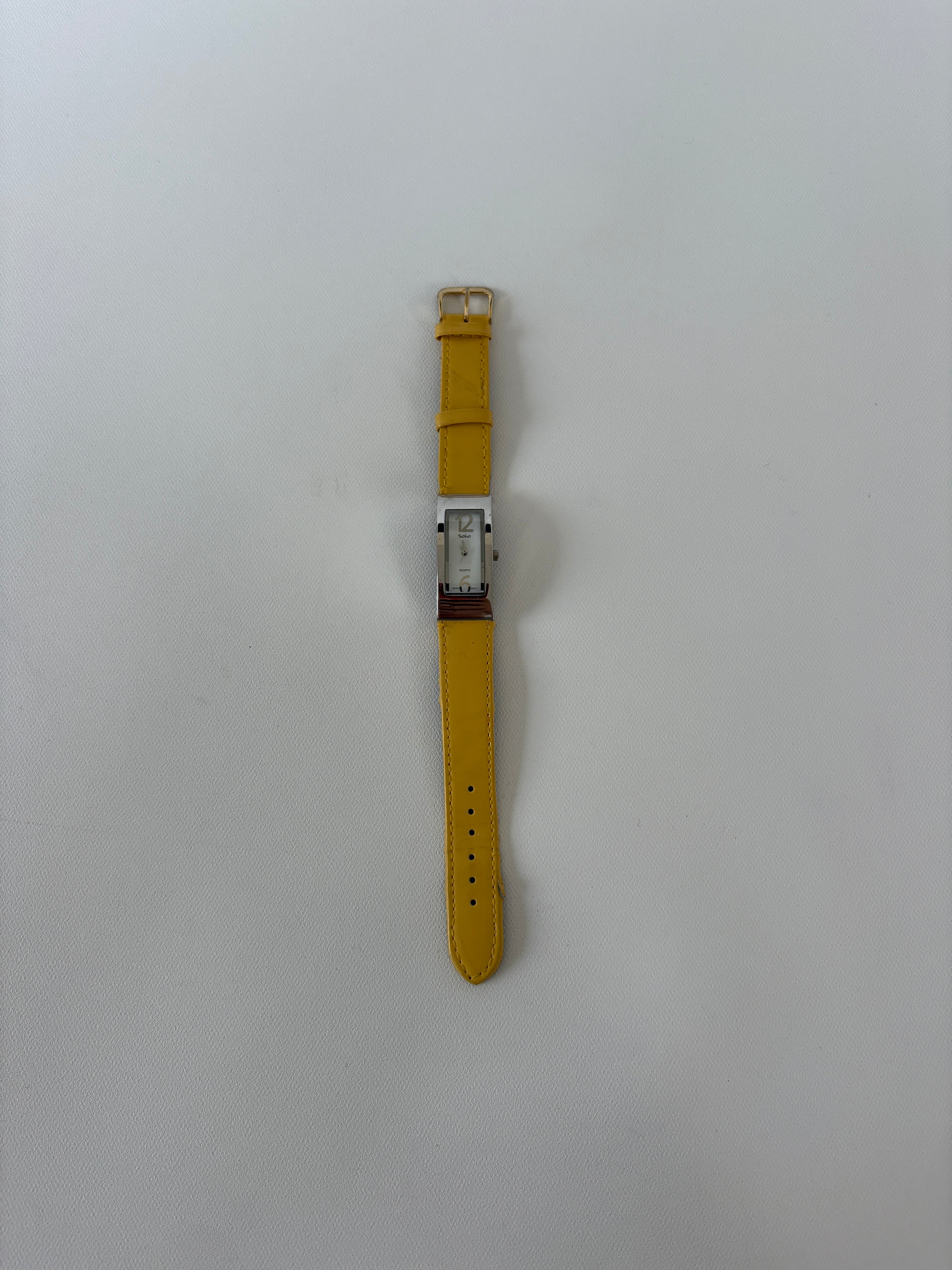 1248 / Yellow Rectangle Watch