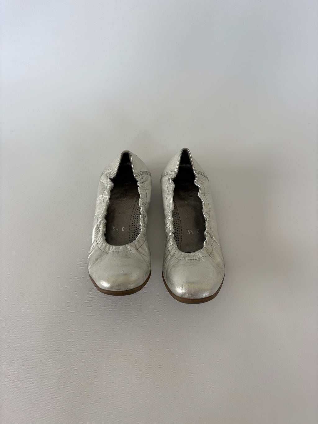 1272 - Silver Ballet Flats