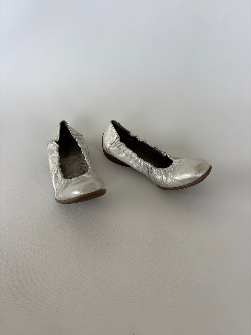1272 - Silver Ballet Flats