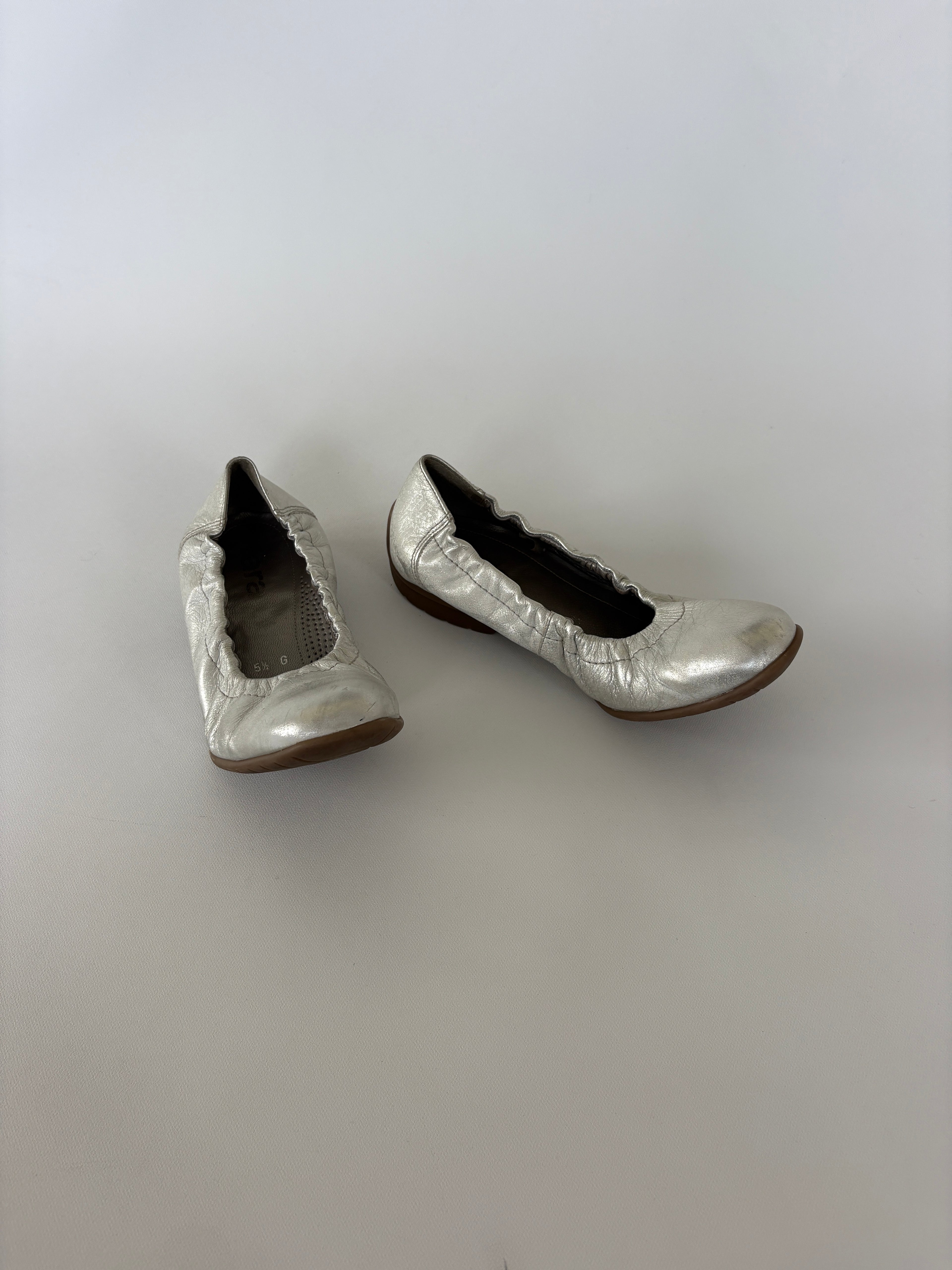 1272 - Silver Ballet Flats