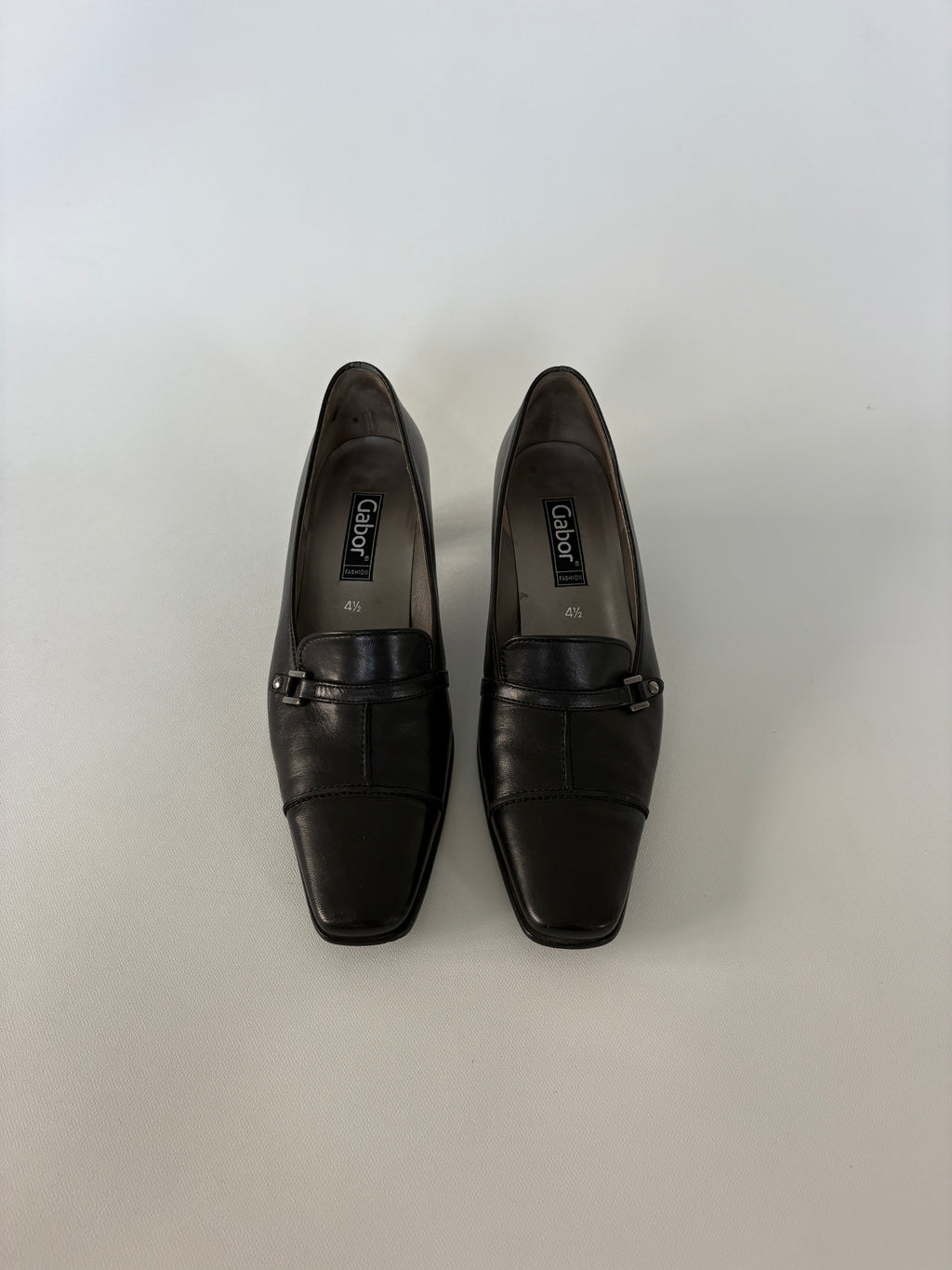 🔒1285 / Black Heel w/ Buckle Detail