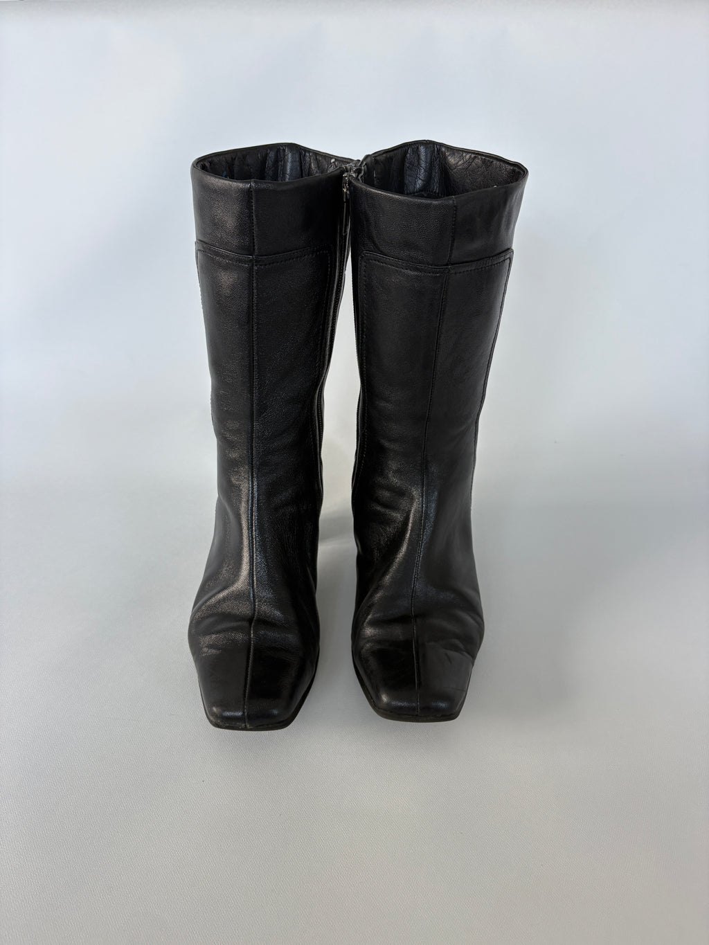 1294 / Black Supersoft Mid Calf Boots