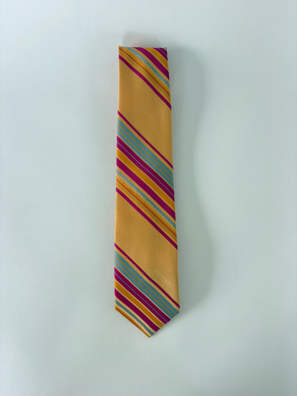 🔒1299 / Vintage Yellow & Pink Tie