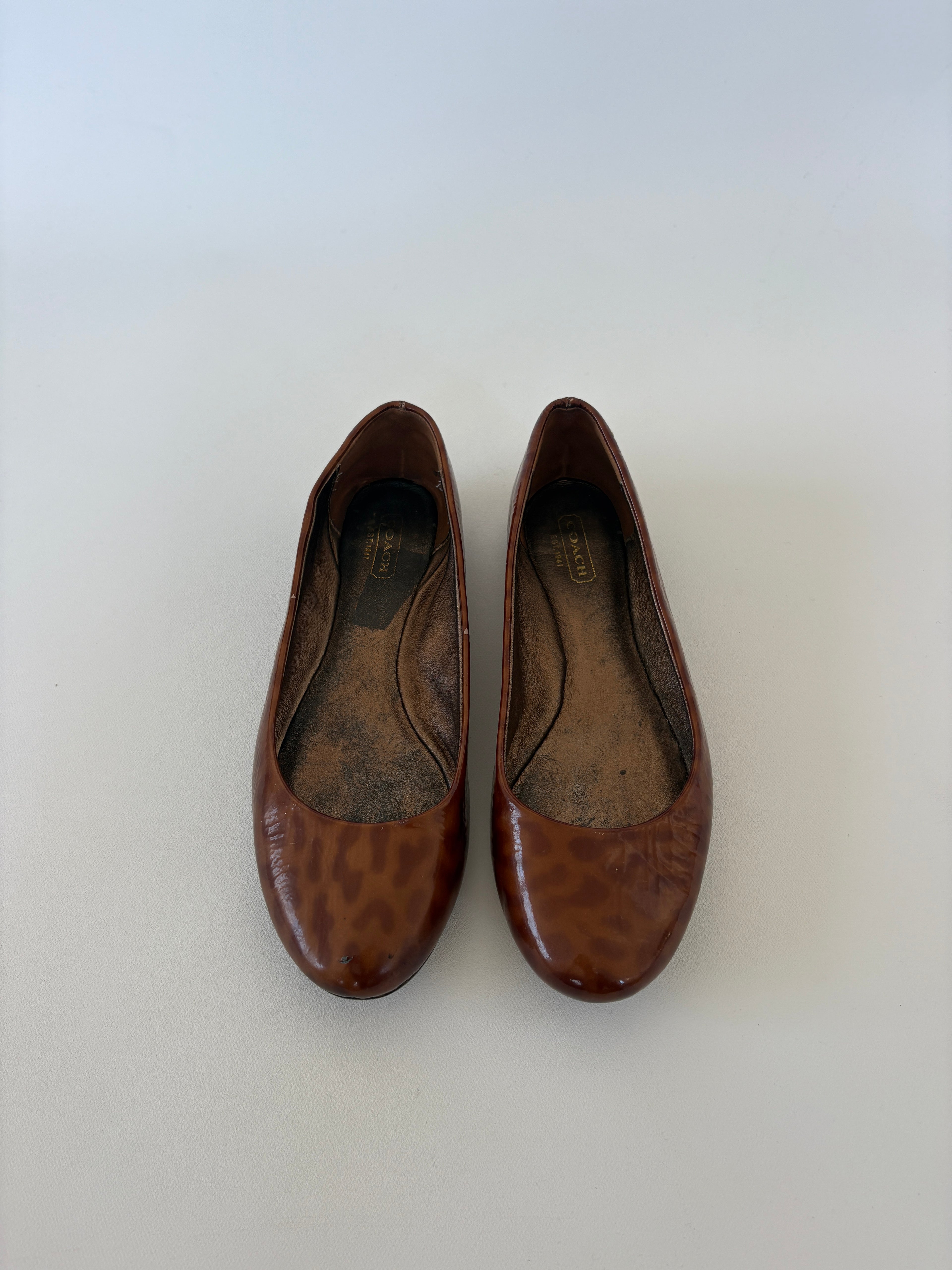 🔒25 / Coach Leopard Print Ballet Flats