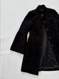 🔒 284 / Black Corduroy Coat w/ Arm Details
