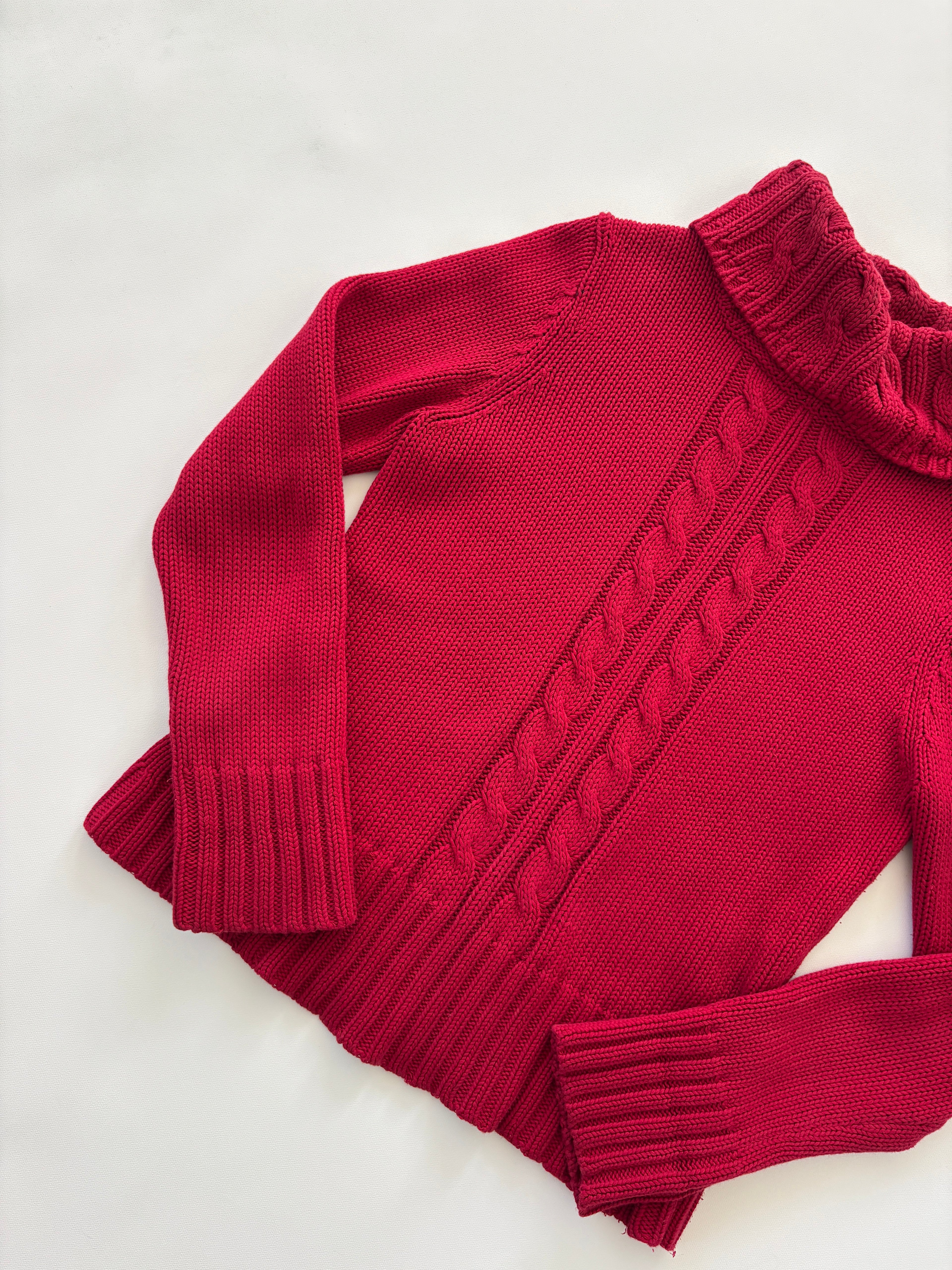 630 / Mexx Red Turtleneck Knit sweater
