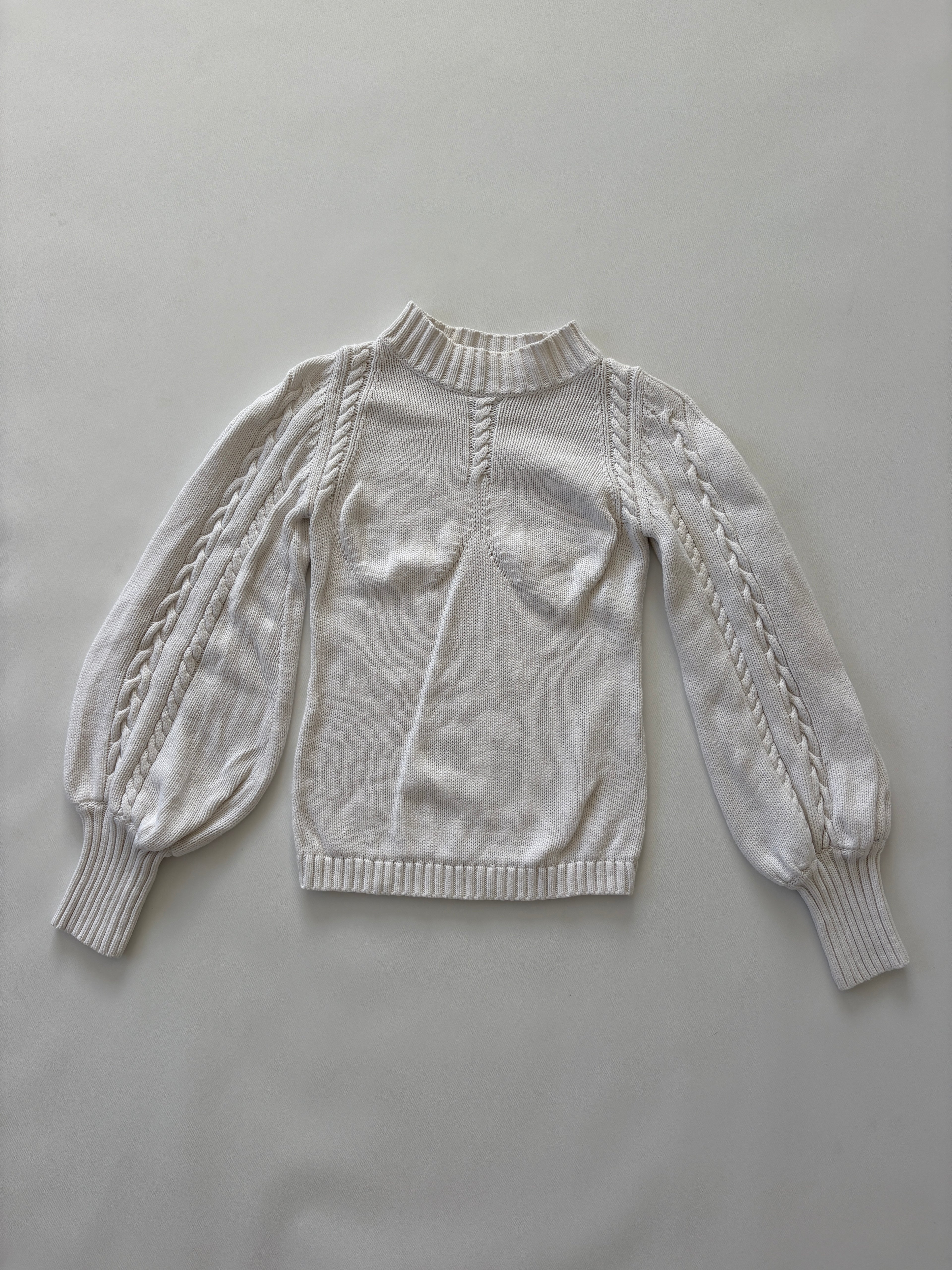650 / Joslin White Knit Jumper