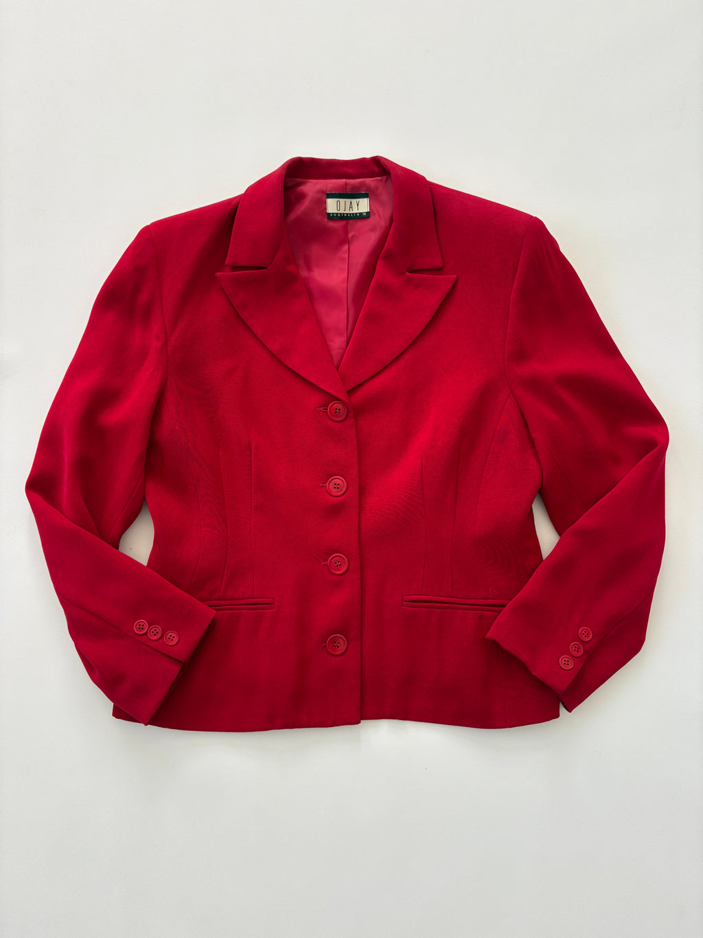 749 / Vintage Red Ojay Blazer